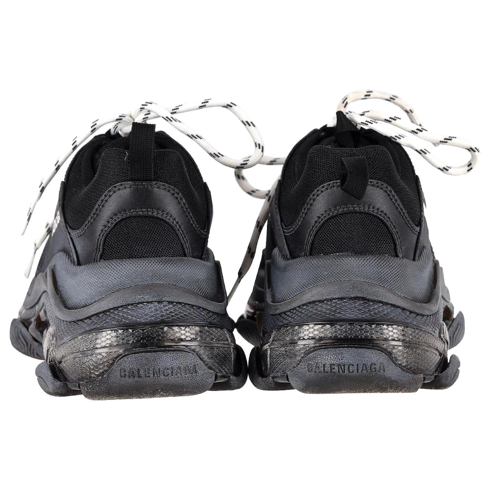 Balenciaga Triple S Clear Sole in Black Polyester