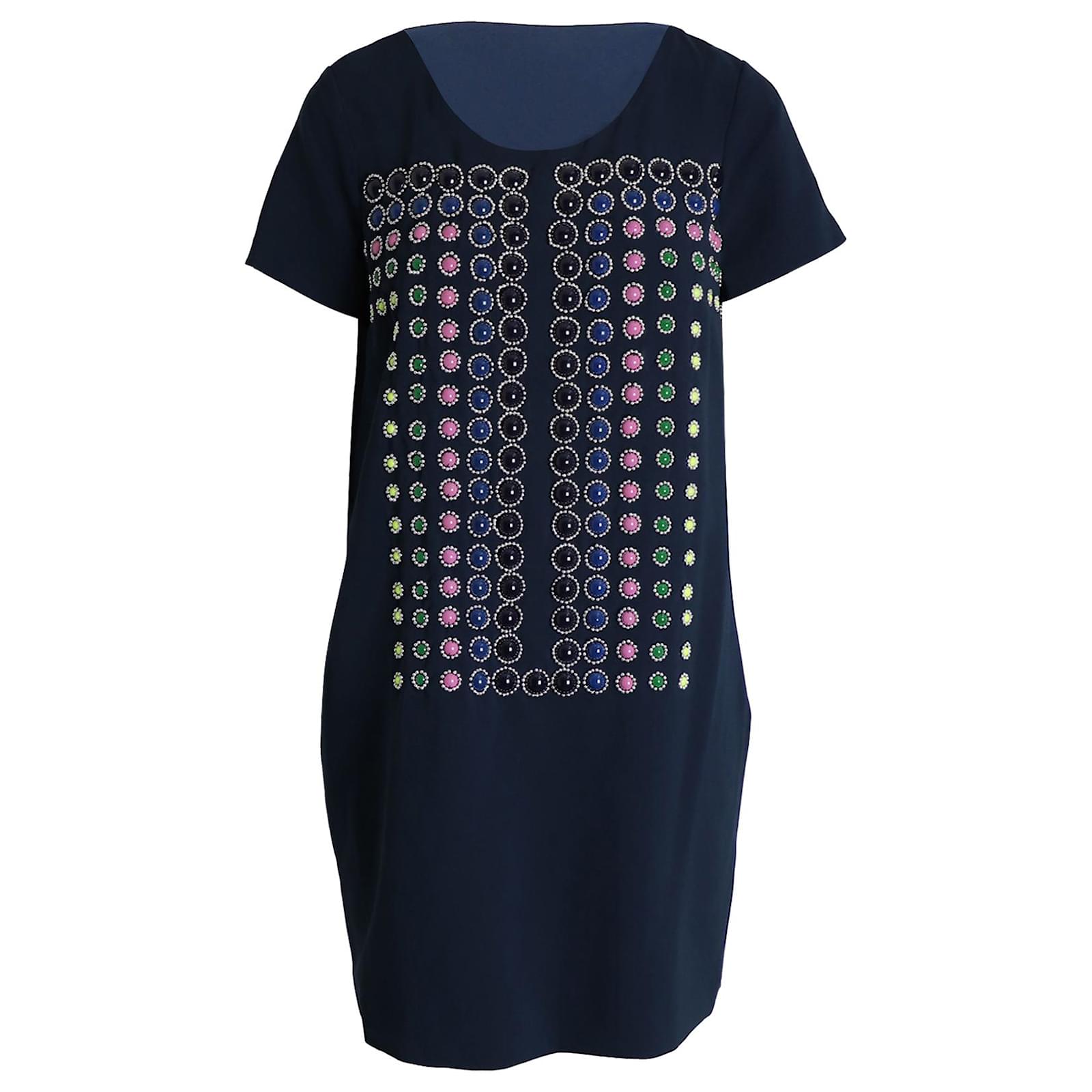 Robe Diane Von Furstenberg Taille 12 - Couleur Ultramarine/ardoise - Neuve Avec étiquette