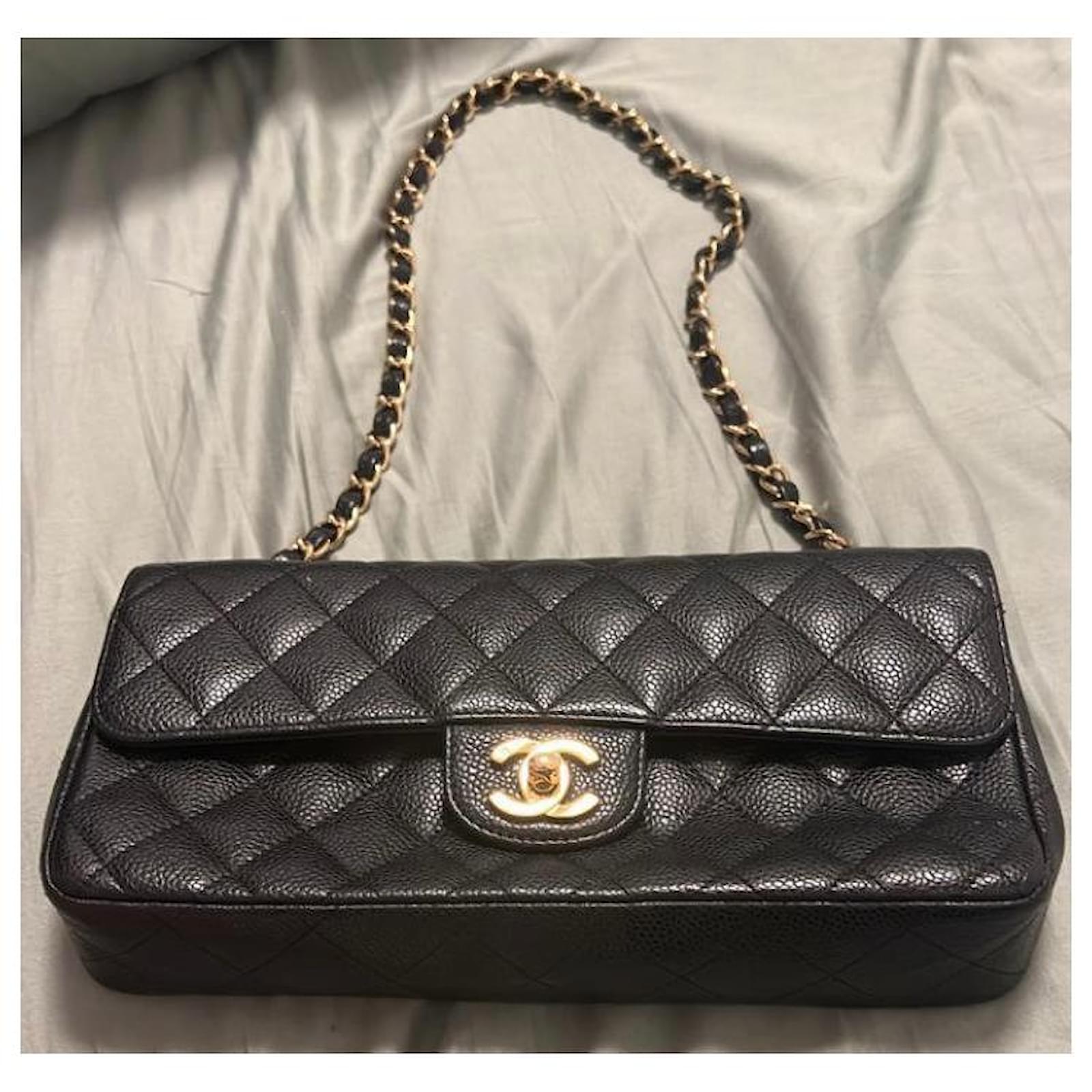 Chanel Pink Lambskin Medium Classic Double Flap Bag For Sale at
