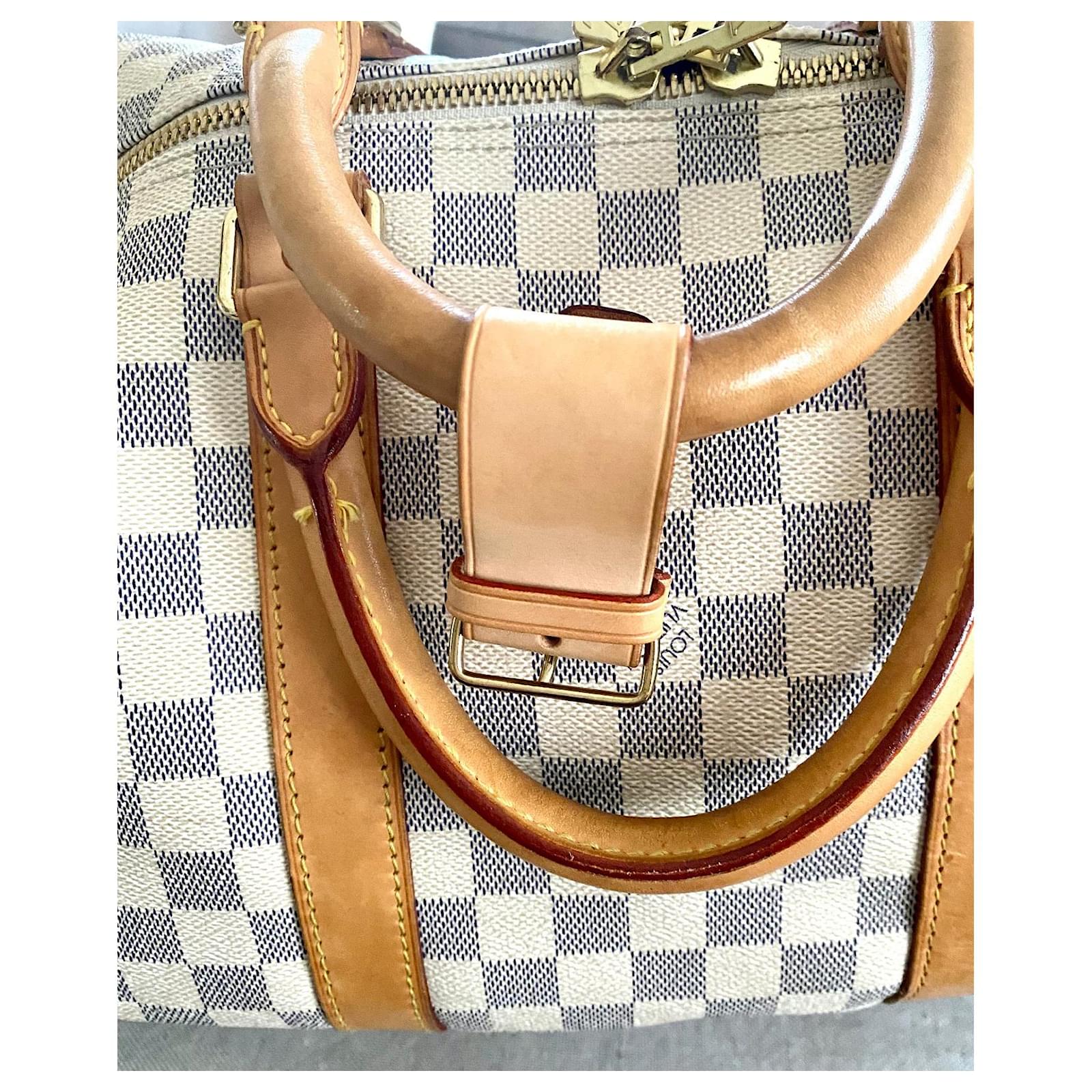 Keepall Louis Vuitton LV Keep All 50CM TRAVEL BAG Beige Cotton ref.1026337  - Joli Closet