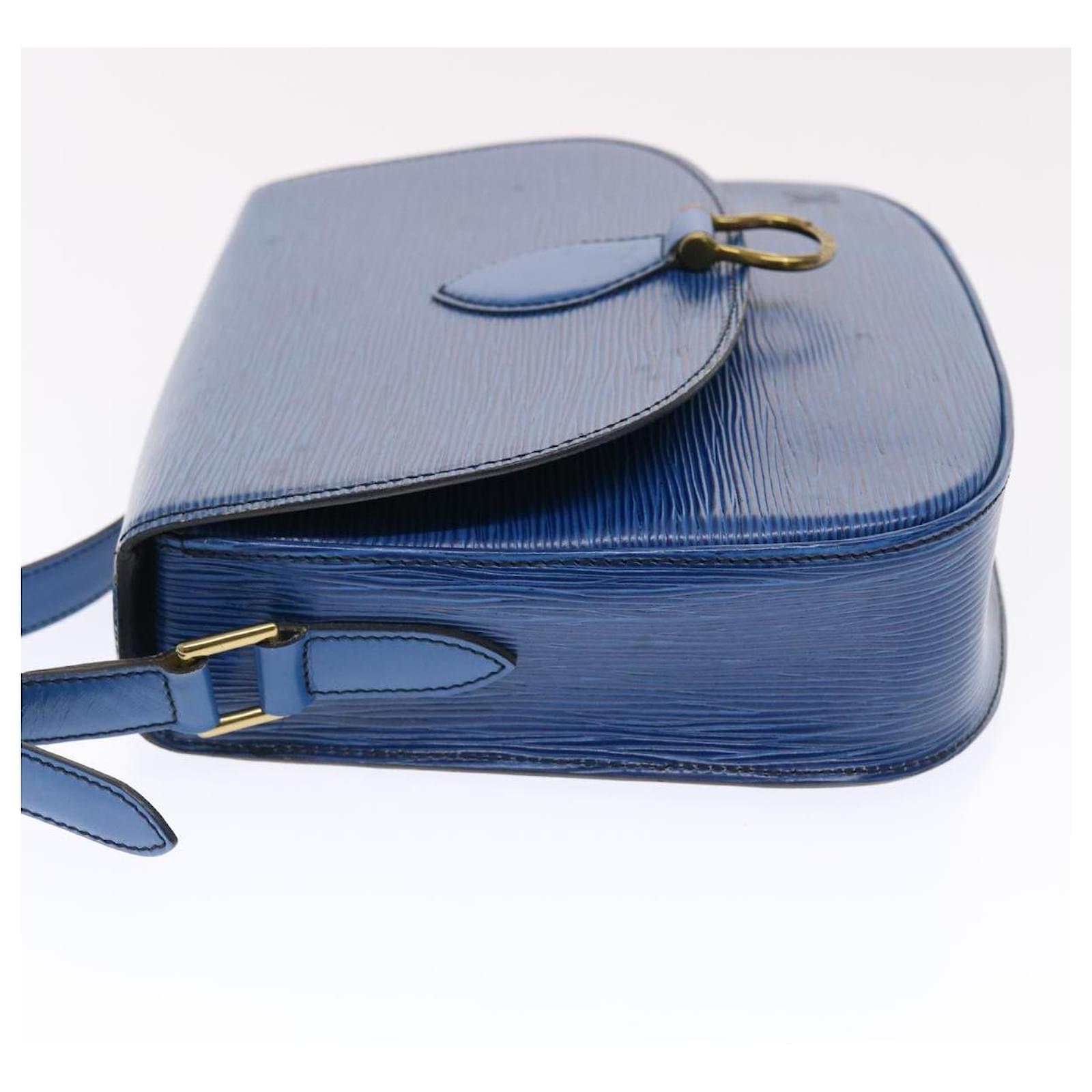 Louis Vuitton Epi Saint Cloud Shoulder Bag Toledo Blue M52195
