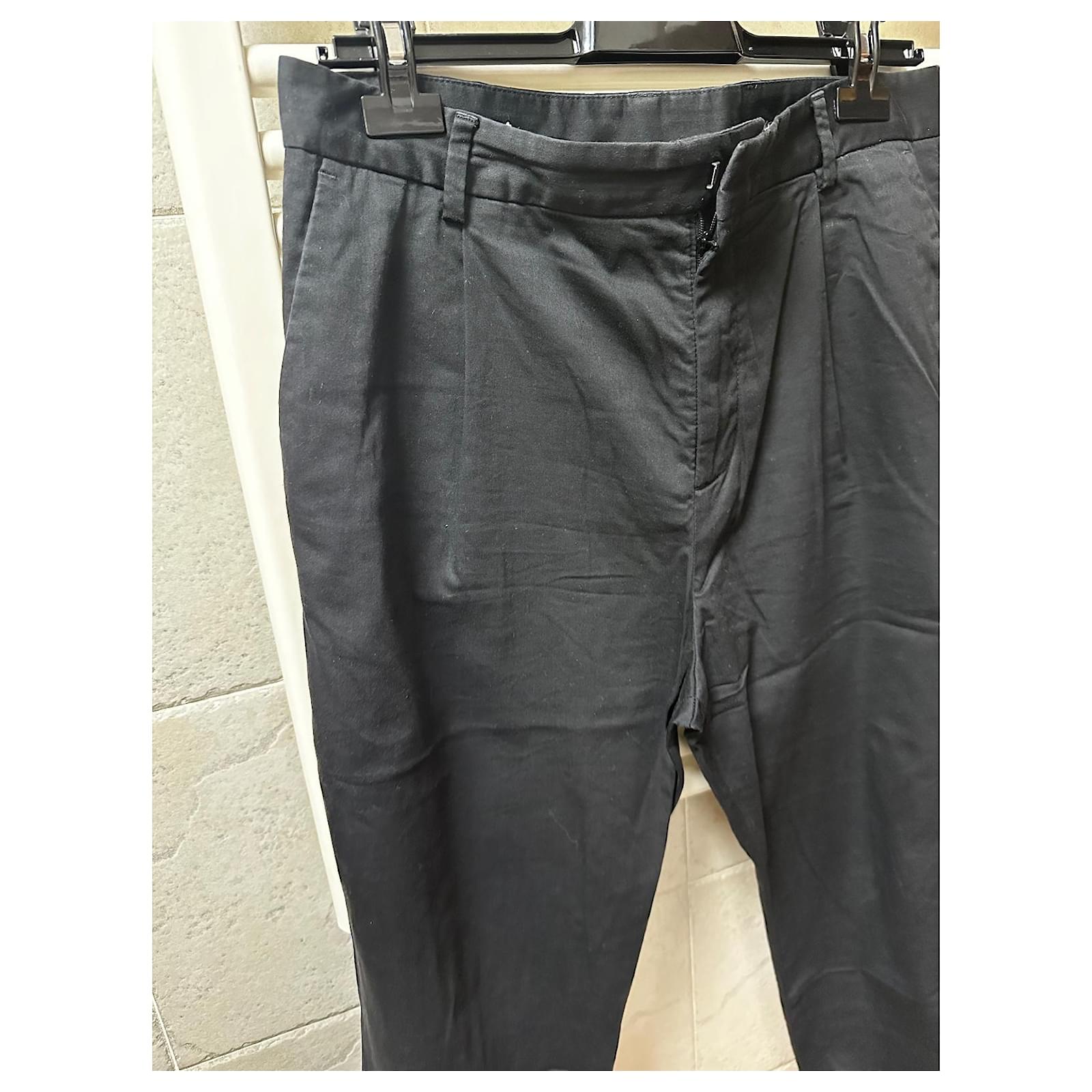 Zara The Weekend Pants Jogger Waist Trousers Crop Ecru 100% Cotton size M |  eBay