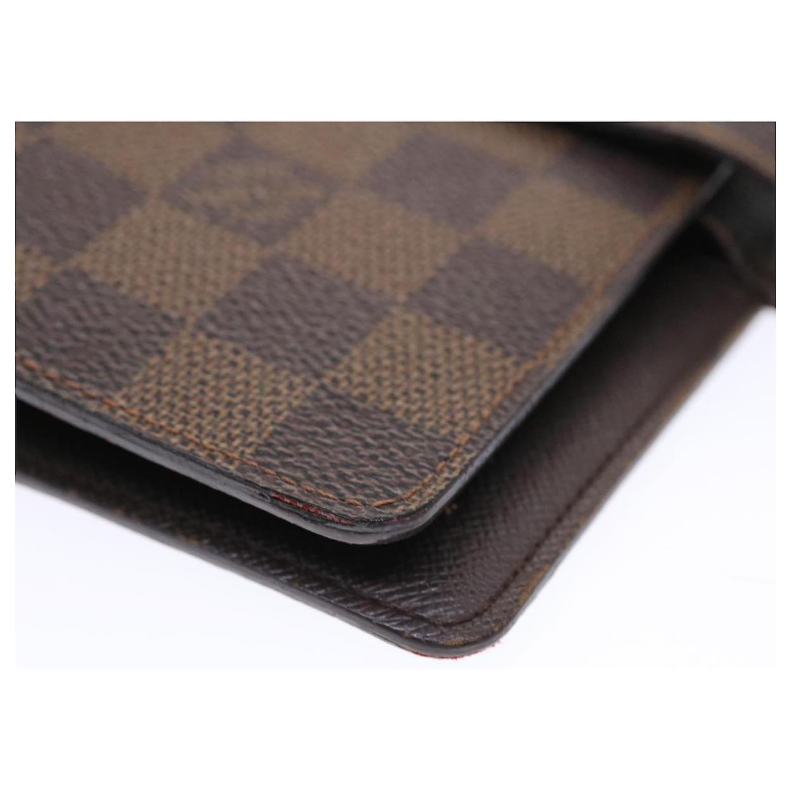 Louis Vuitton agenda mm damier ebene Newer model with 2 screw SP0054