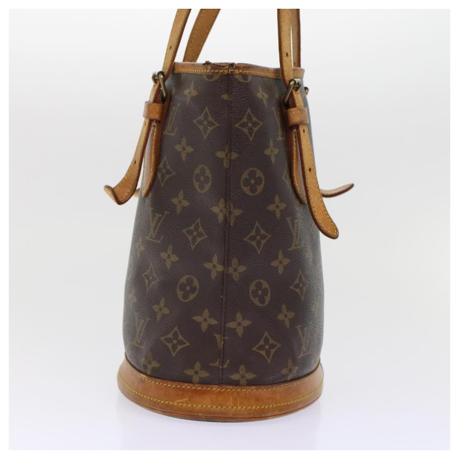 LOUIS VUITTON Monogram Bucket PM Shoulder Bag Vintage M42238 LV