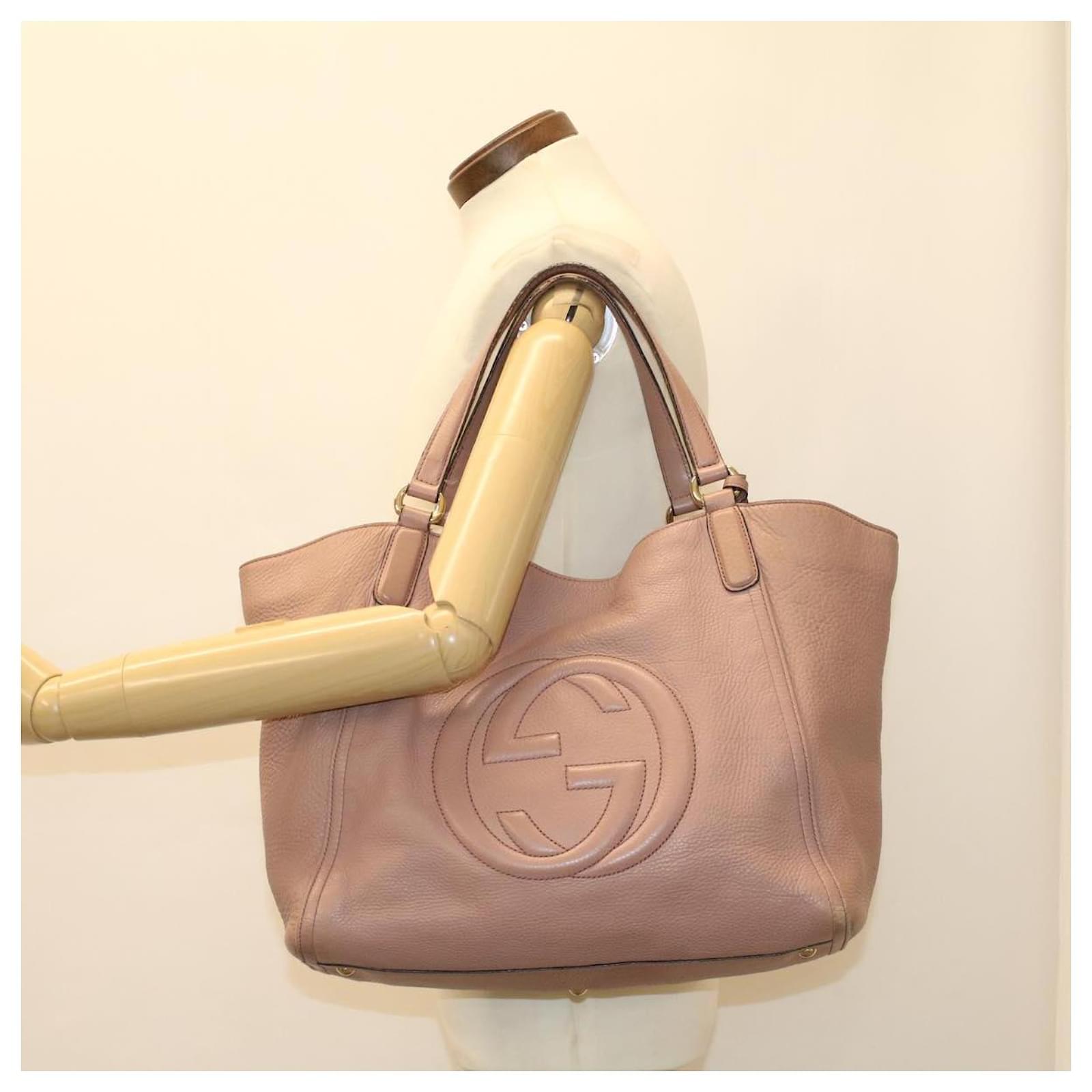 GUCCI Soho Shoulder Bag Leather Pink 282309 Auth FM2589 ref GUCCI Soho Shoulder Bag Leather Pink 282309 Auth FM2589 ref