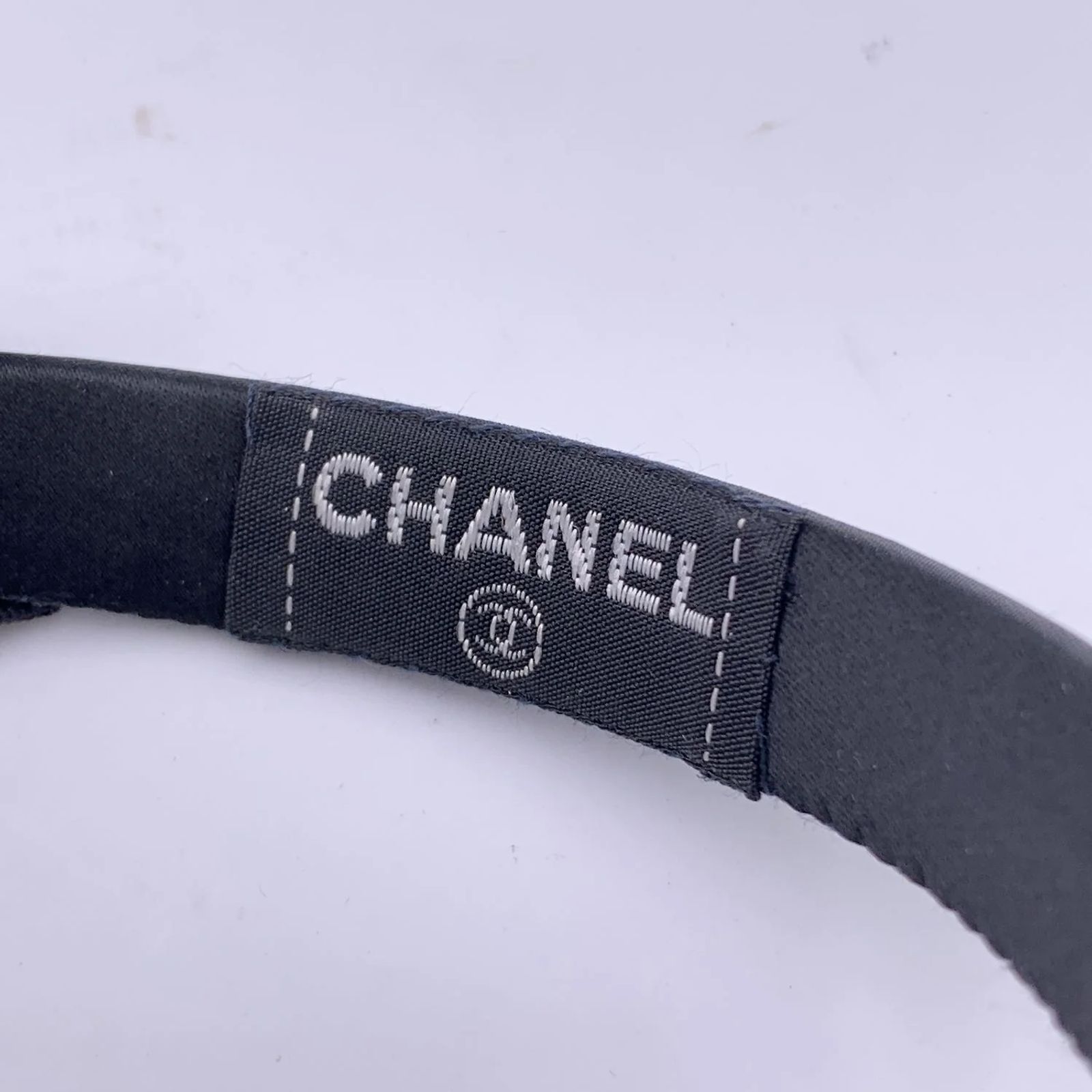 Chanel Black and Purple Bow Headband Chanel main image 3