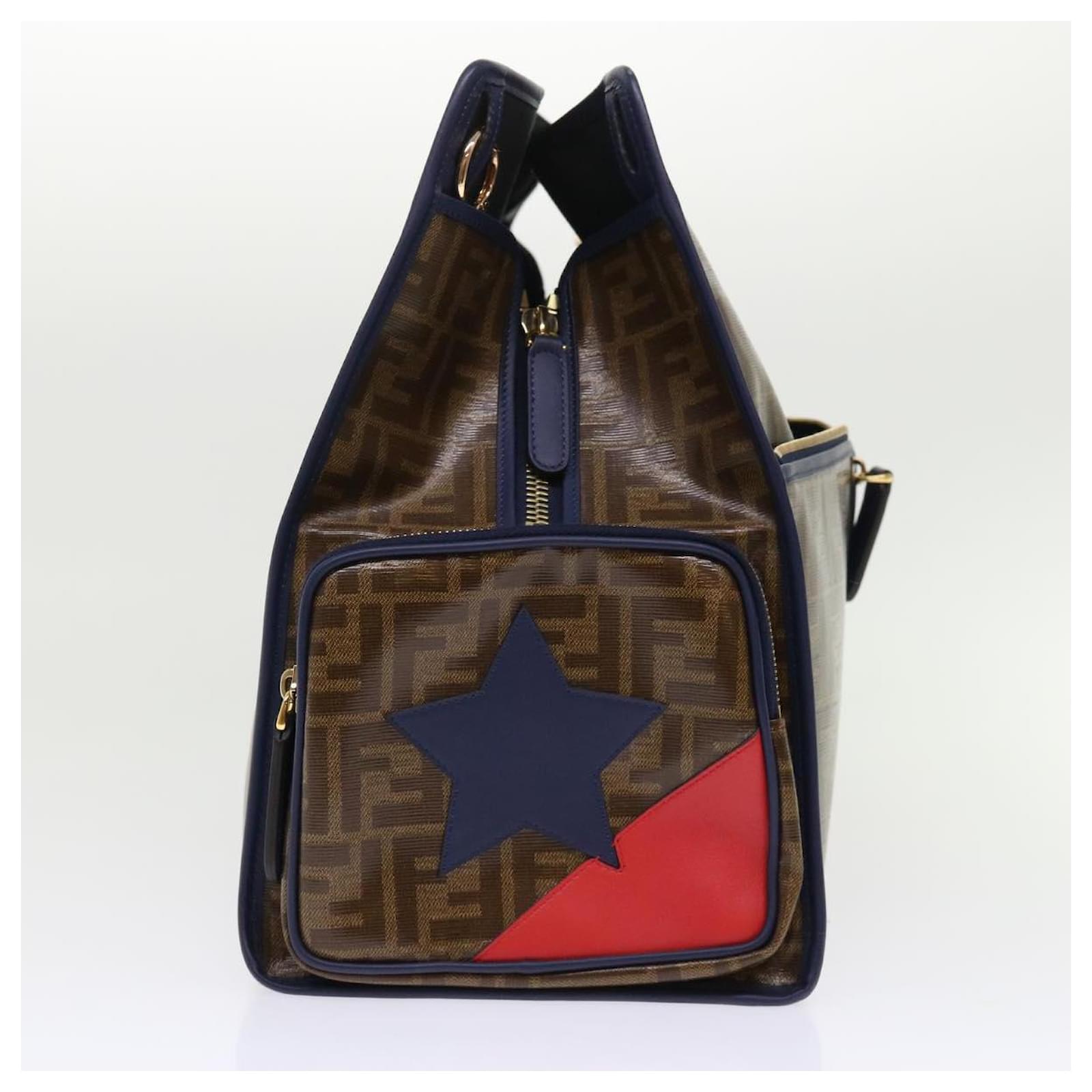 FENDI Zucca Canvas Collaborazione FILA Peek A Boo Defender Borsa