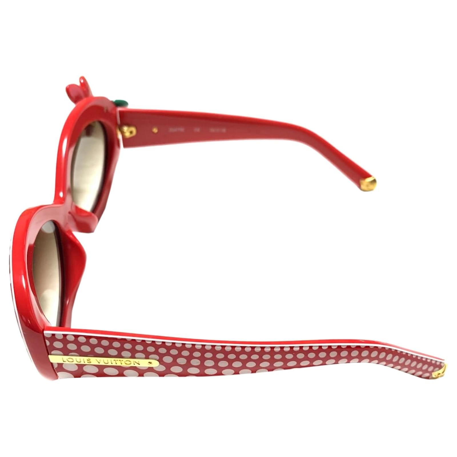 Louis Vuitton Red x Yayoi Kusama Floral Polka Dots Sunglasses Plastic  ref.1031024 - Joli Closet