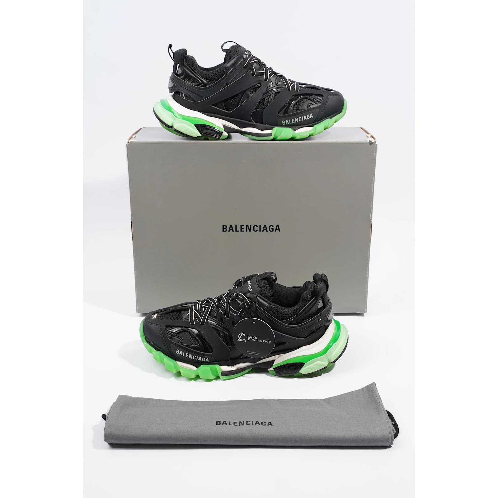 Balenciaga track black on sale green