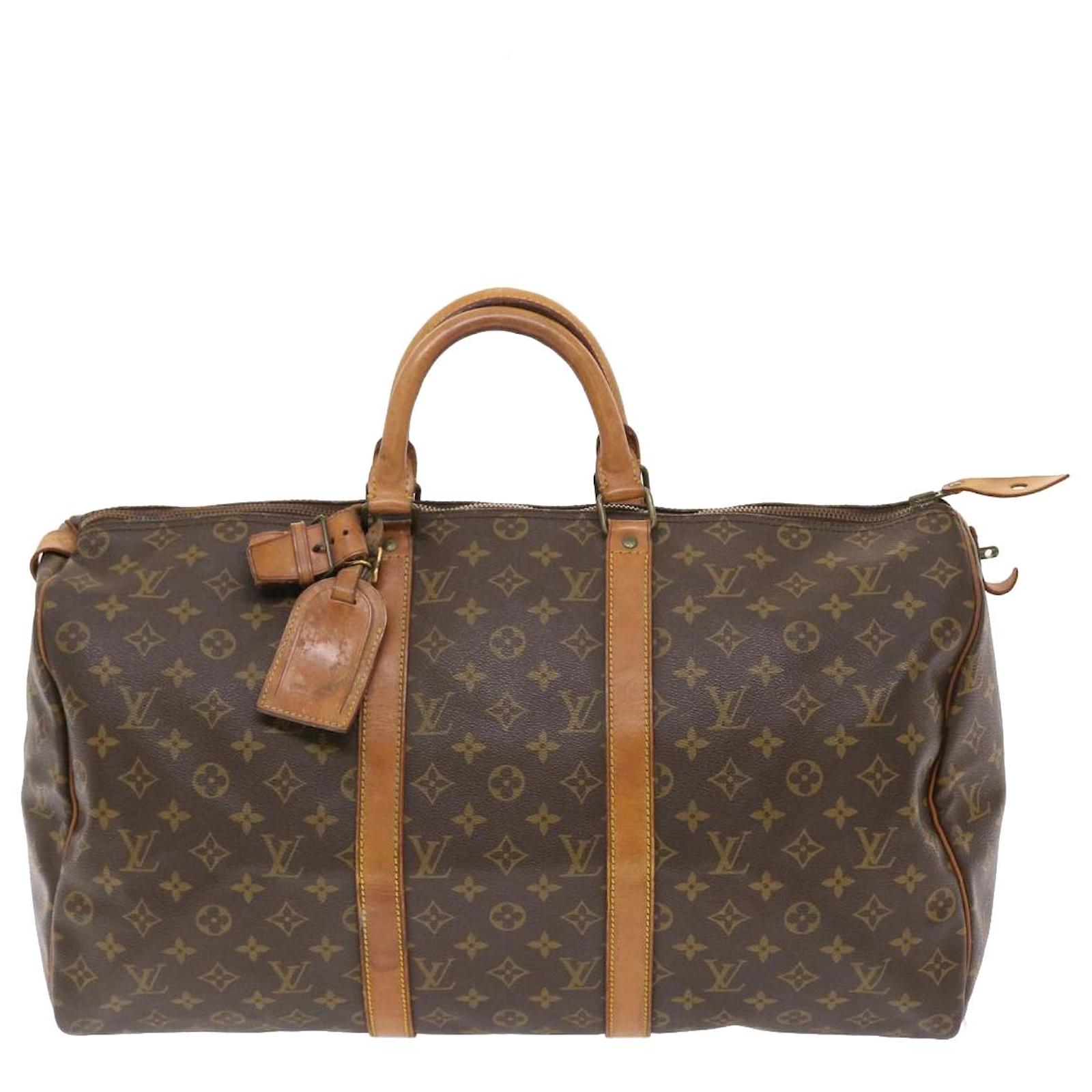 Vintage Louis Vuitton Keepall 60 Bandouliere Boston Travel Bag M41412