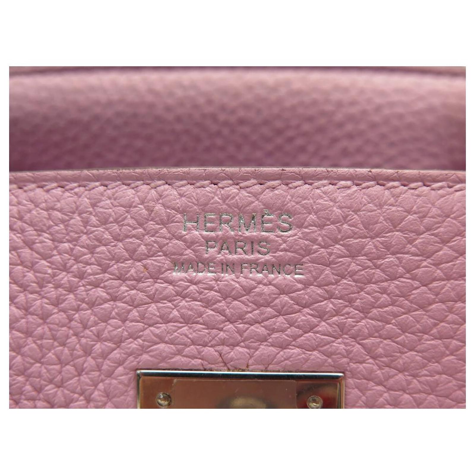 Hermès NEW HERMES BIRKIN HANDBAG 30 TAURILLON CLEMENCE MAUVE SYLVESTRE  H030335CK Pink Leather ref.1033157 - Joli Closet