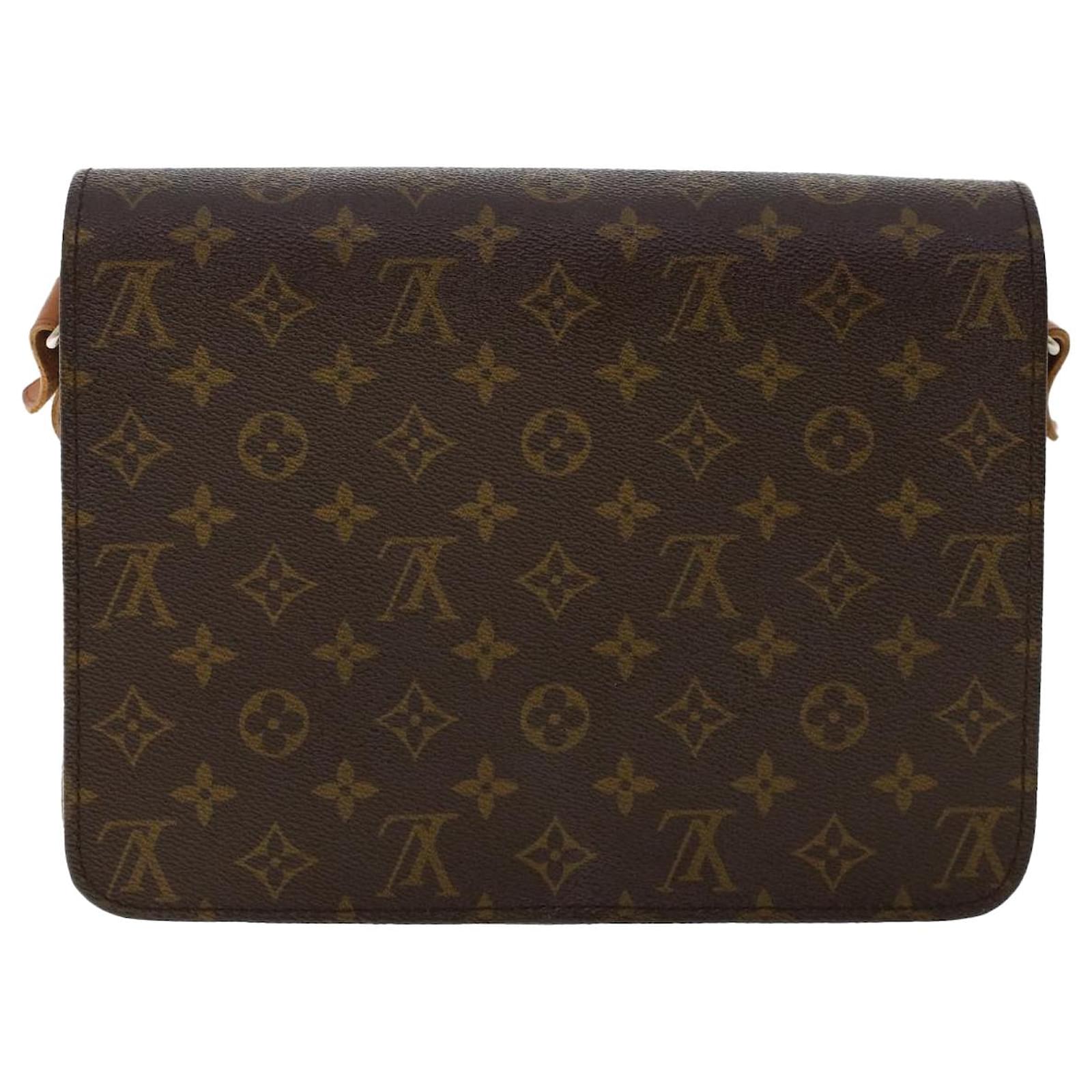 Louis Vuitton shoulder bag cartouchiere gm in brown canvas -13025121072  Leather Cloth ref.855334 - Joli Closet