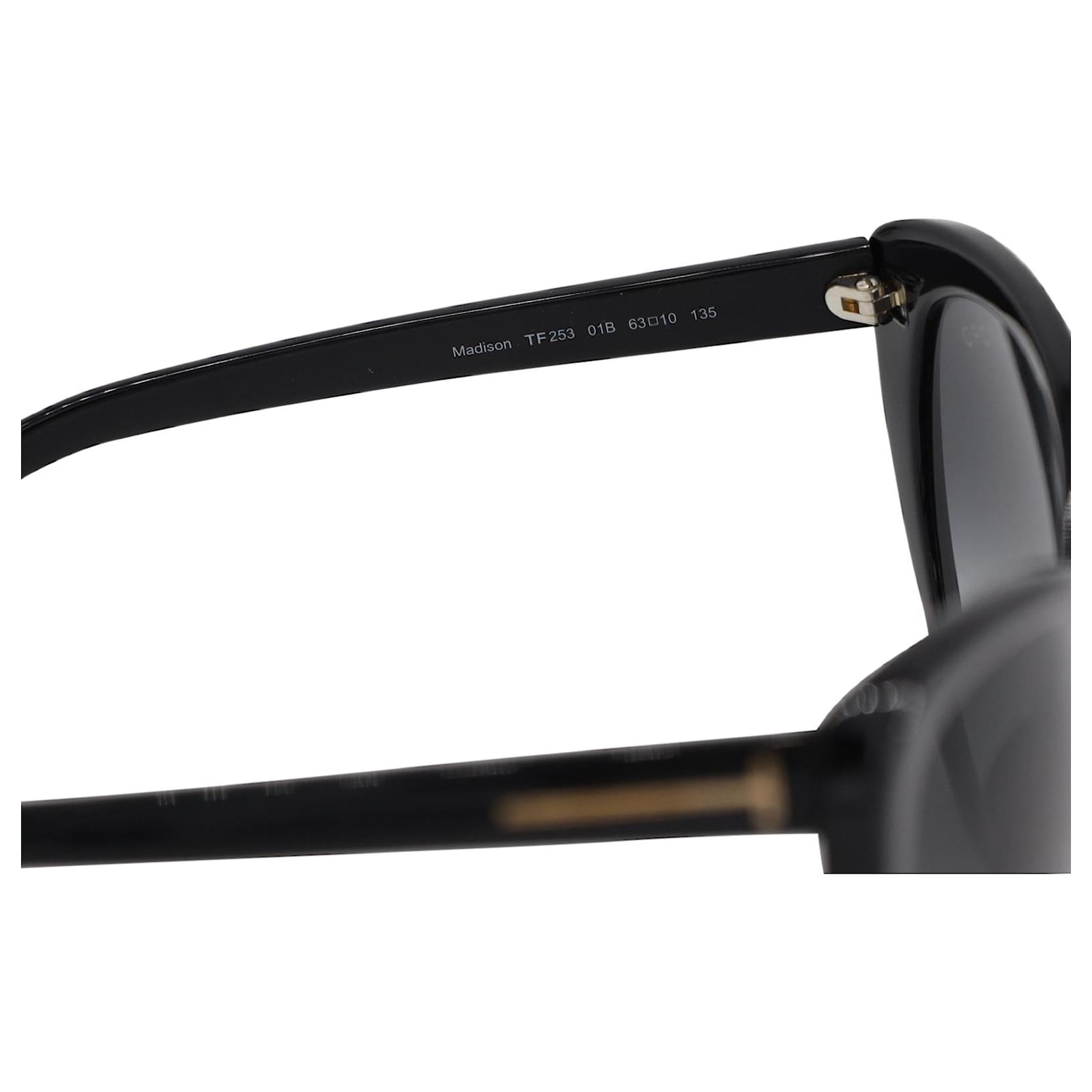 Tom Ford Madison Oversized Butterfly Cat Eye Sunglasses in Black