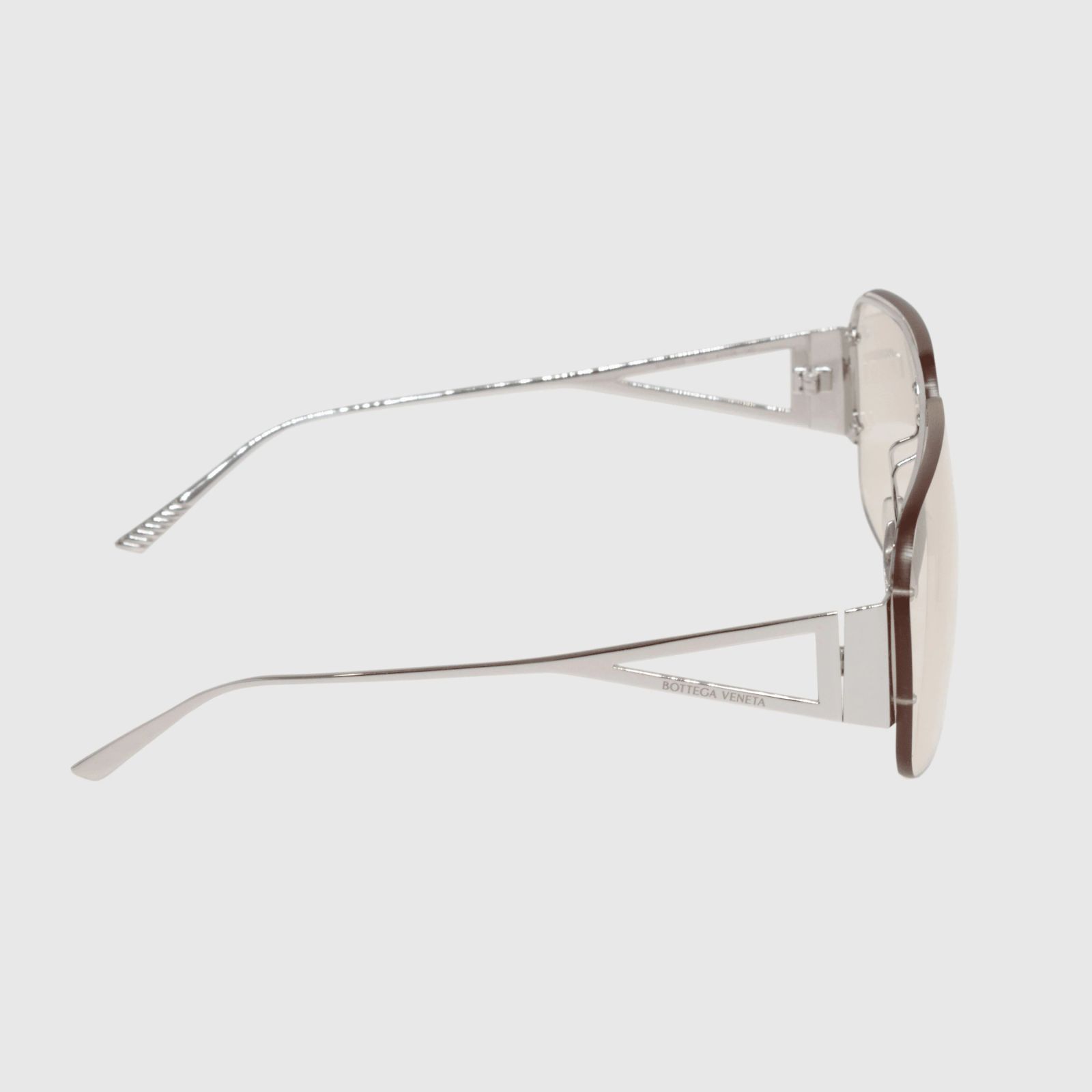 Bottega Veneta Silver Gradient Sunglasses - BV1065S Silvery  display picture 2