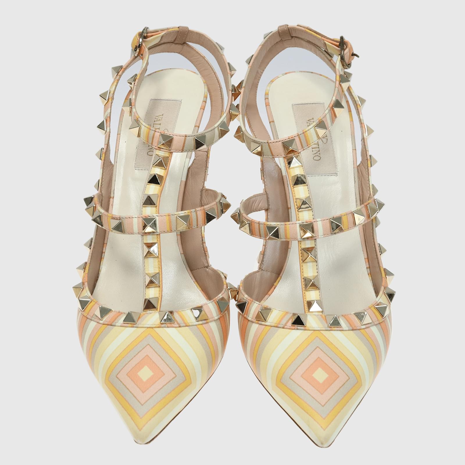 Valentino Native Couture 1975 Print Rockstud Leather ref.1035823