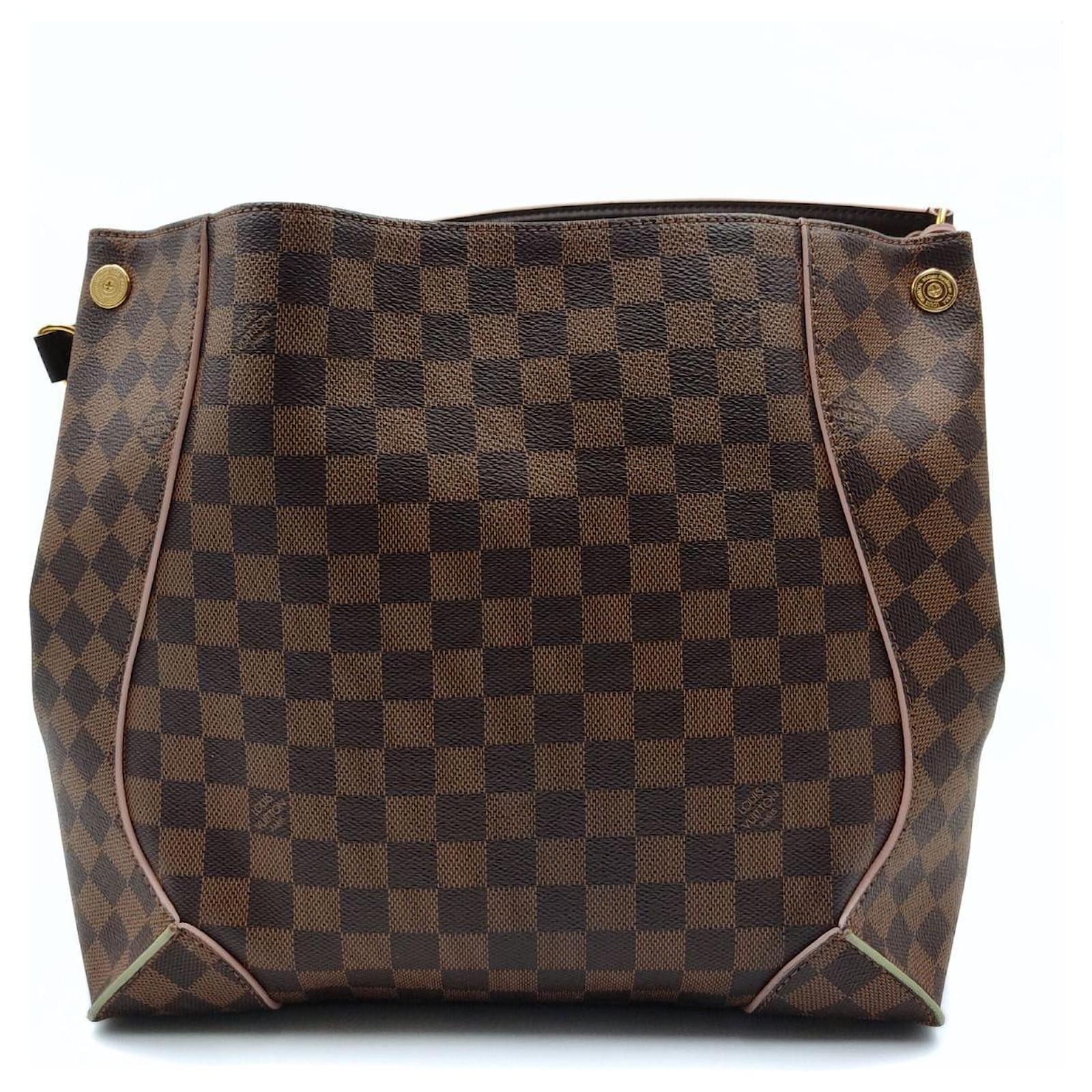 Louis Vuitton Caissa Damier shoulder bag ebene Brown Cloth ref.1036265 -  Joli Closet