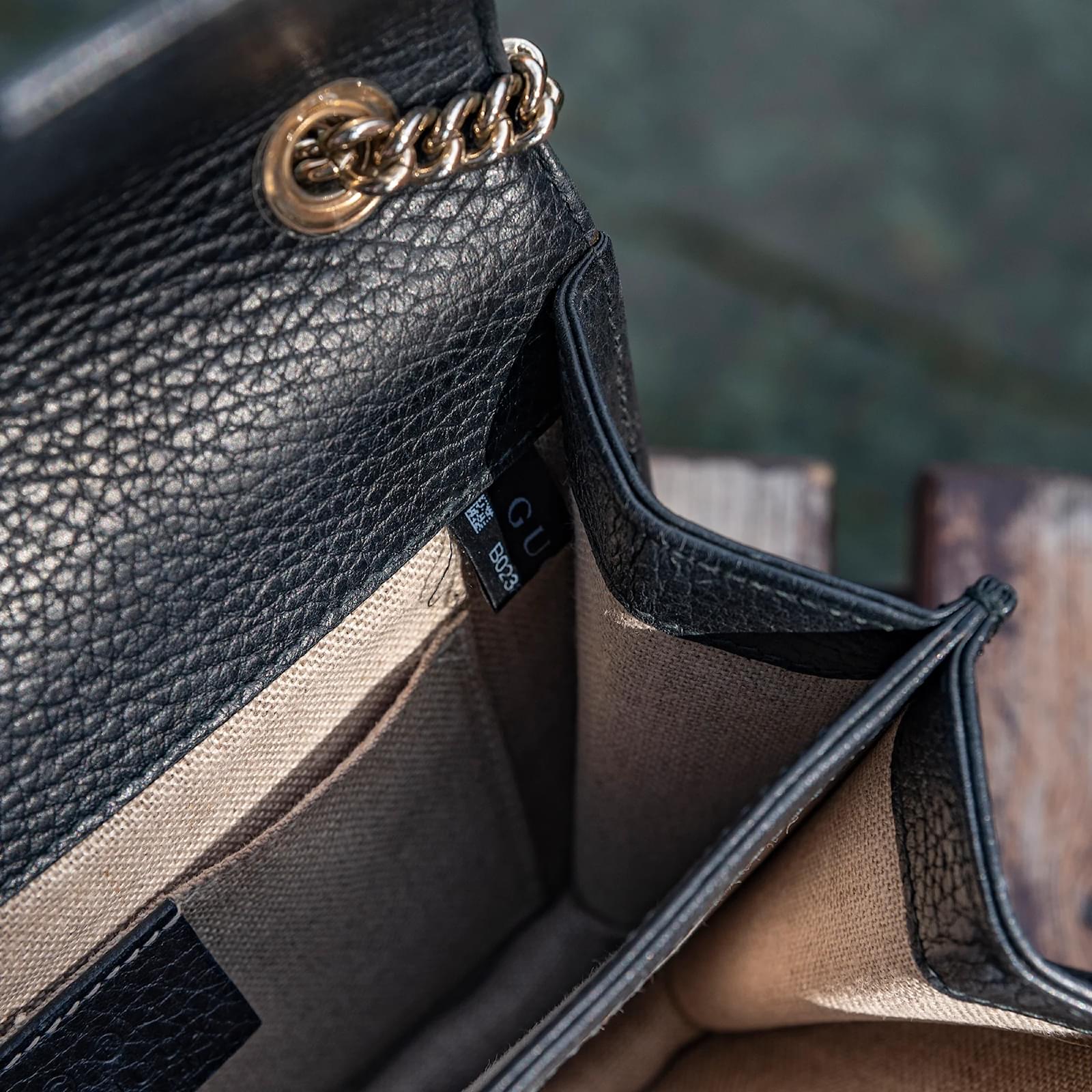 Gucci Small Interlocking G Leather Crossbody Bag 510304 Black Pony-style  calfskin ref.1013141 - Joli Closet
