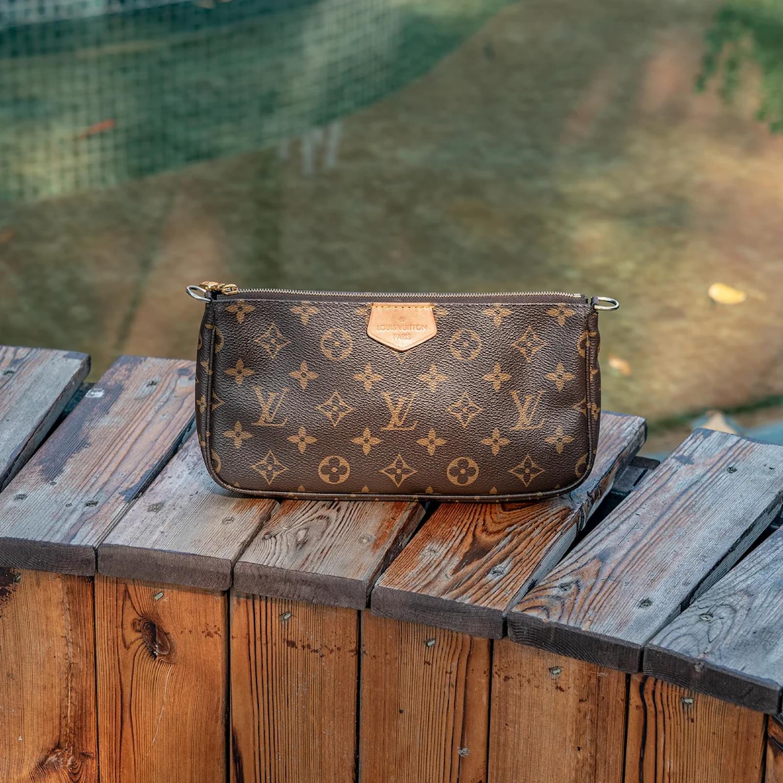 Louis Vuitton Monogram Multi Pochette Accessoires Brown Cloth ref