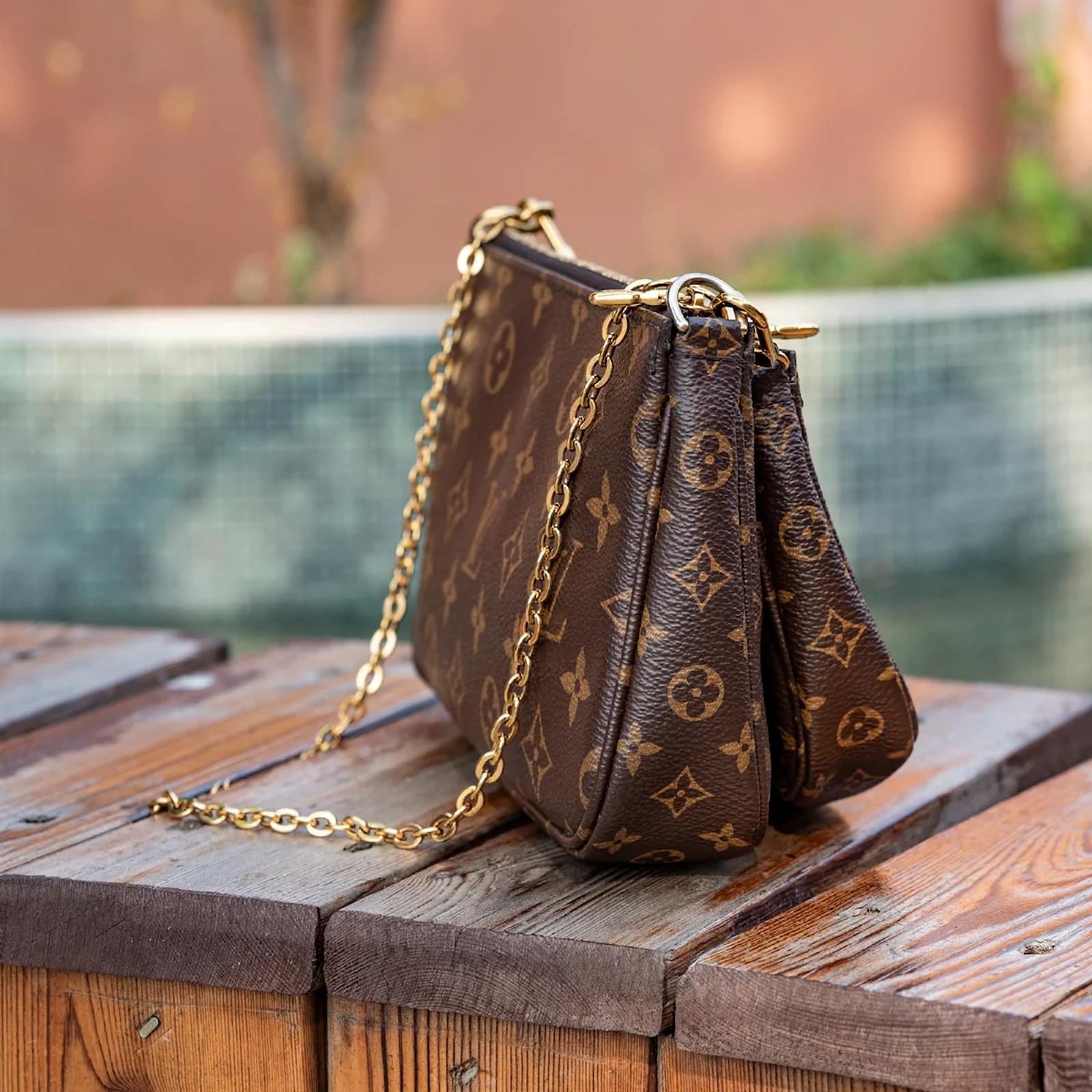 mmczo Louis Vuitton ショルダーバッグ ブラウン 中古・古着通販】LOUIS VUITTON (ルイ ヴィトン) ショルダーバッグ