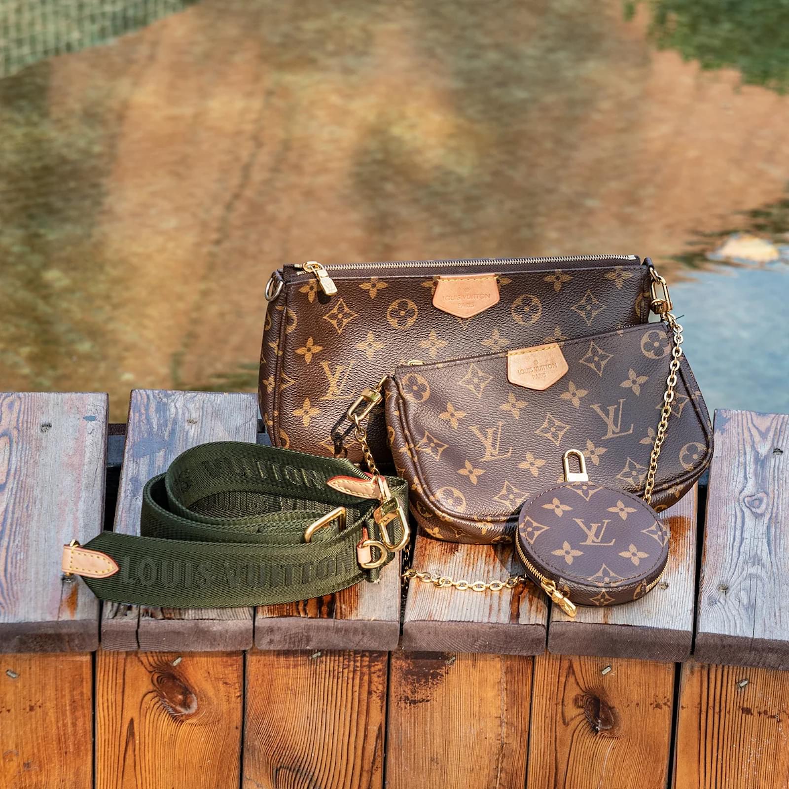 Louis Vuitton Monogram Multi Pochette Accessoires Brown Cloth ref