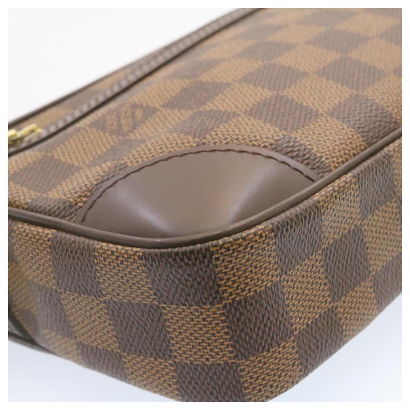 Louis Vuitton, Bags, Louis Vuitton Damier Ebene Marly Dragonne Gm Clutch  Bag Sp Order Lv Auth 2539