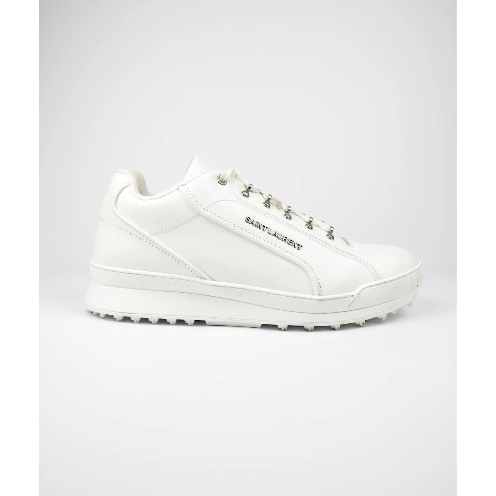 SAINT LAURENT Trainers Jump White Leather Joli Closet