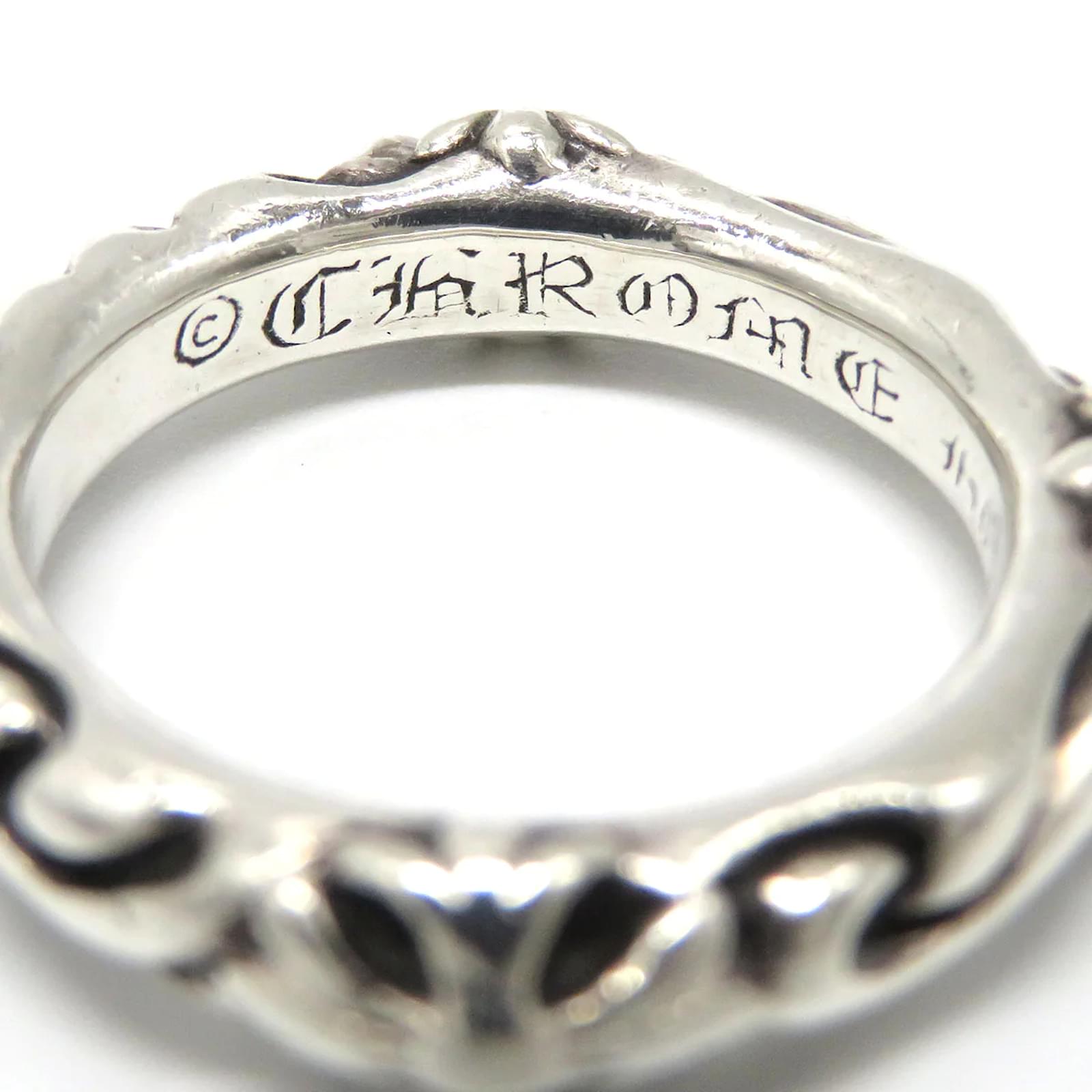 Chrome Hearts SBT Band Ring Silvery Silver Metal ref.1038172