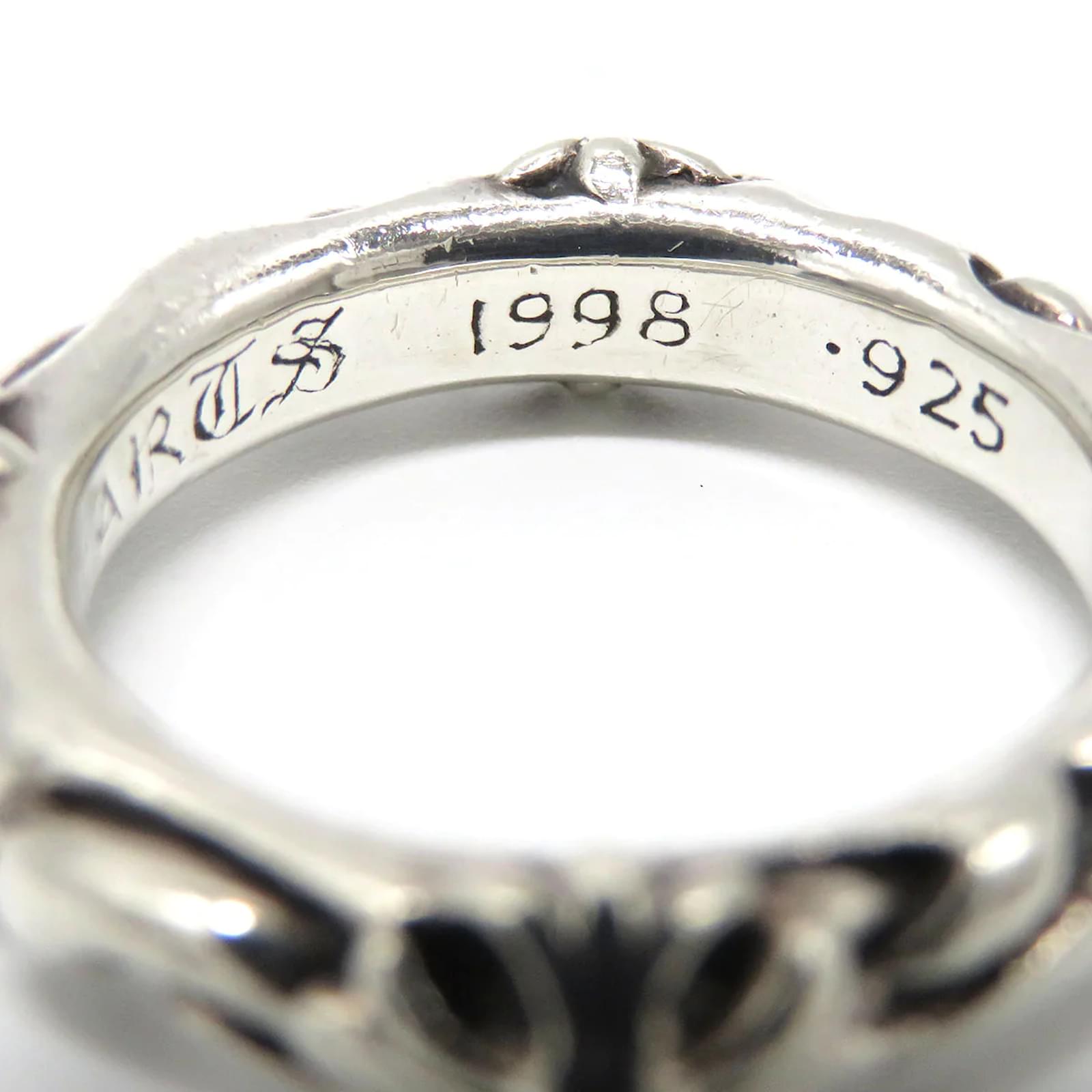 Chrome Hearts SBT Band Ring Silvery Silver Metal ref.1038172 Chrome Hearts SBT Band Ring Silvery Silver Metal ref.1038172