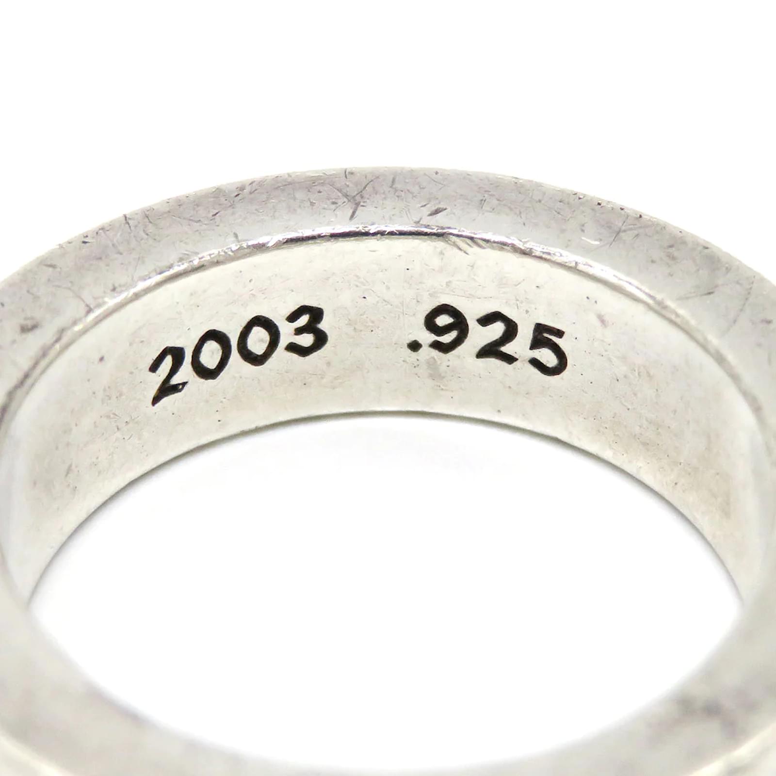 Chrome Hearts CH Forever Spacer Ring Silvery Silver Metal