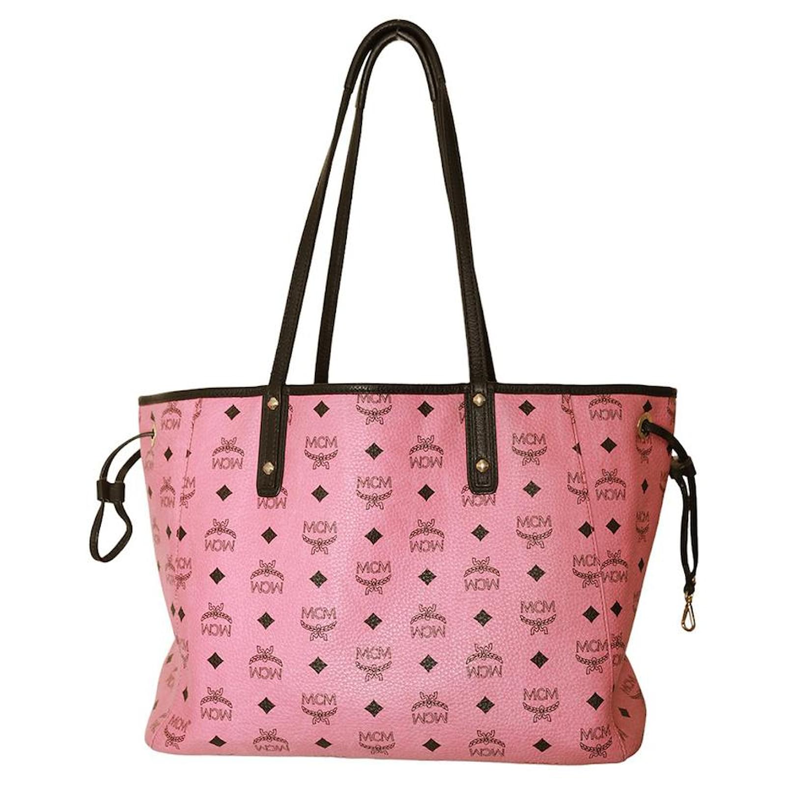 Mcm Tote Bag Hot Pink Mcm Crossbody MCM Visetos Liz Reversible