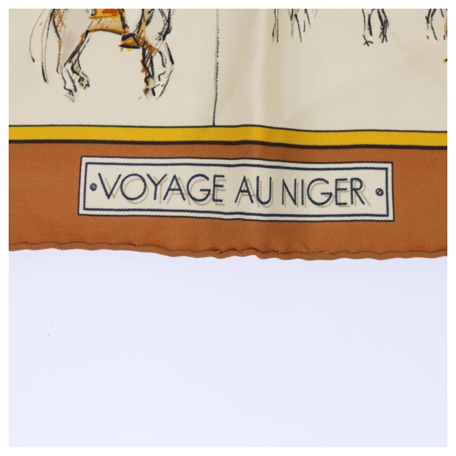 最終値下げ　Hermes Voyage au Niger スカーフ Hermès HERMES Petit Carre Scarf 
