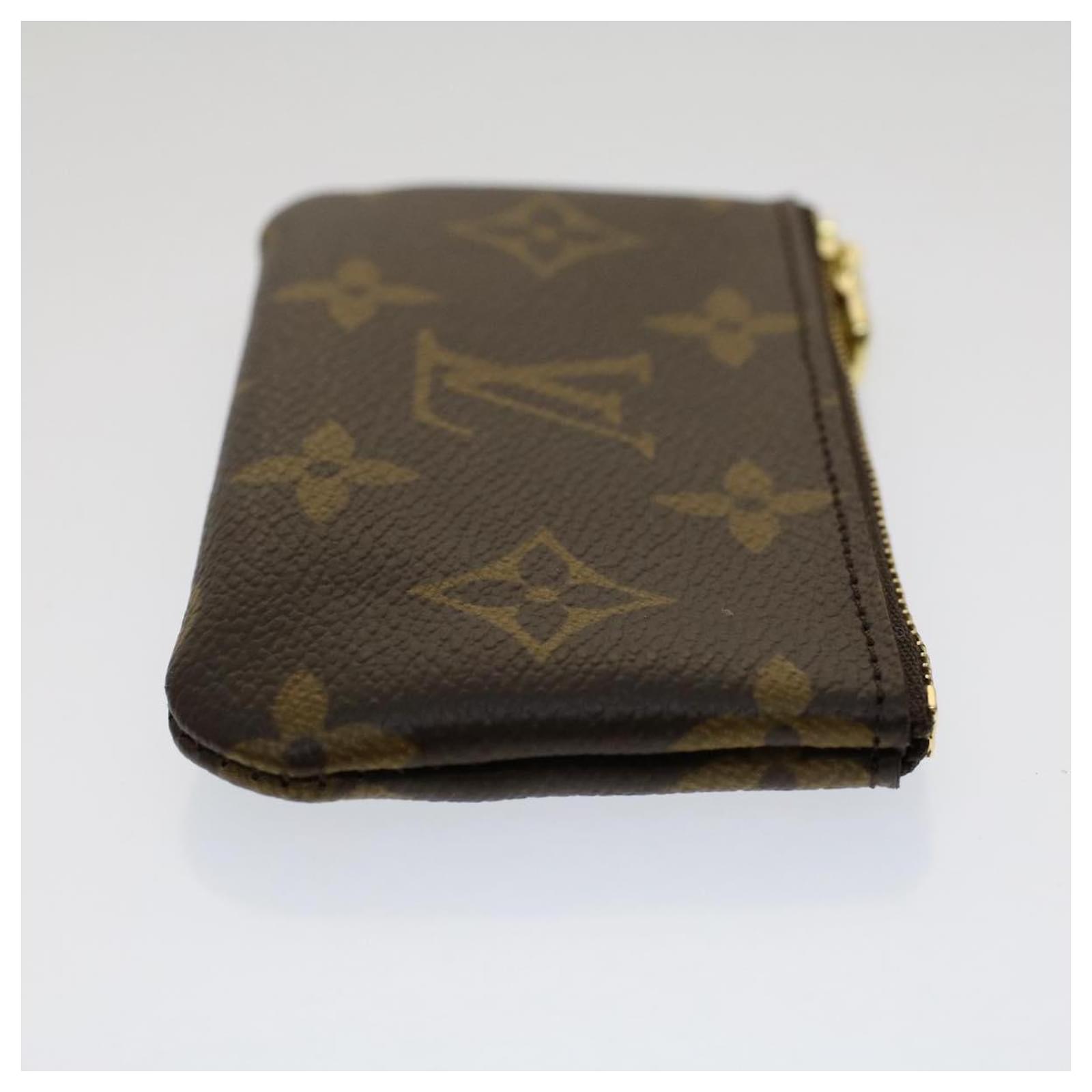 Louis Vuitton Monogram Denim Pochette Clefs Coin Purse Louis Vuitton