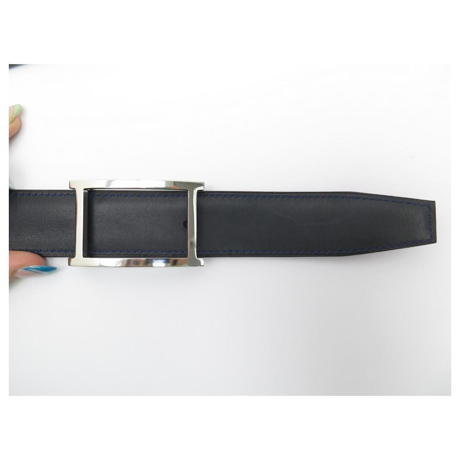 CEINTURE JM WESTON VICE-VERSA T 100 REVERSIBLE DAIM ROUGE ET CUIR