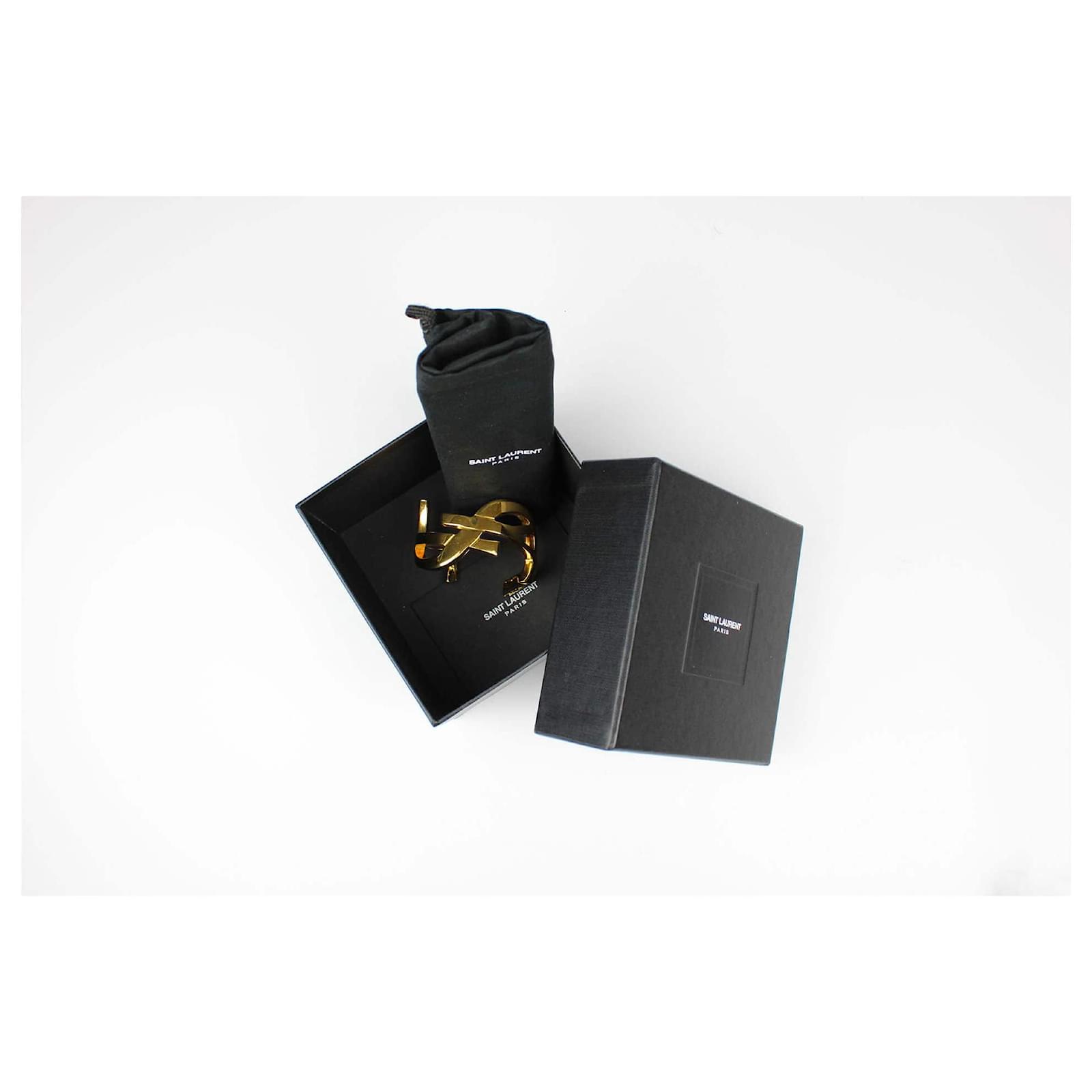 SAINT LAURENT Bracelets Golden Metal Joli Closet