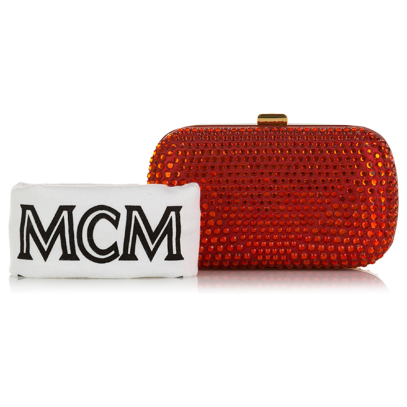 Mcm best sale clutch red