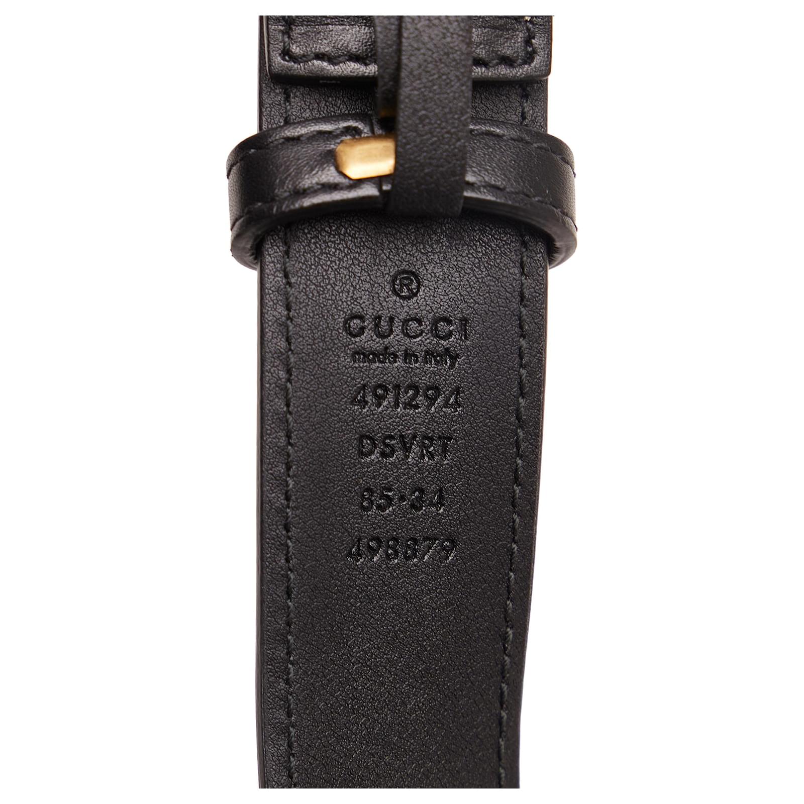 Gucci Black Gg Marmont Matelasse Belt Bag Leather Pony-style