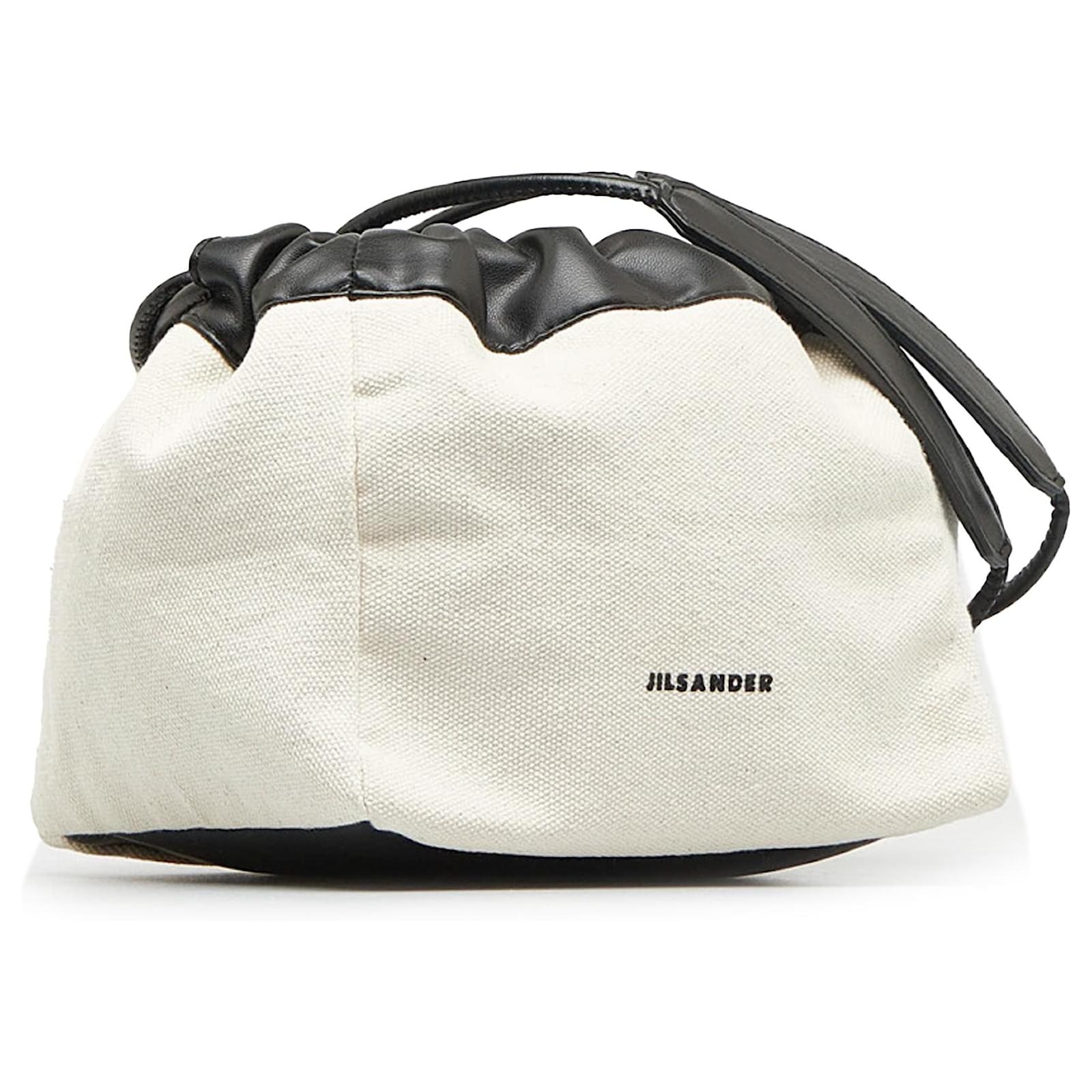 トートバッグ Jil Sander Cream fur Dumpling bucket bag Dumpling Bag - Jil Sander - Leather - Beige