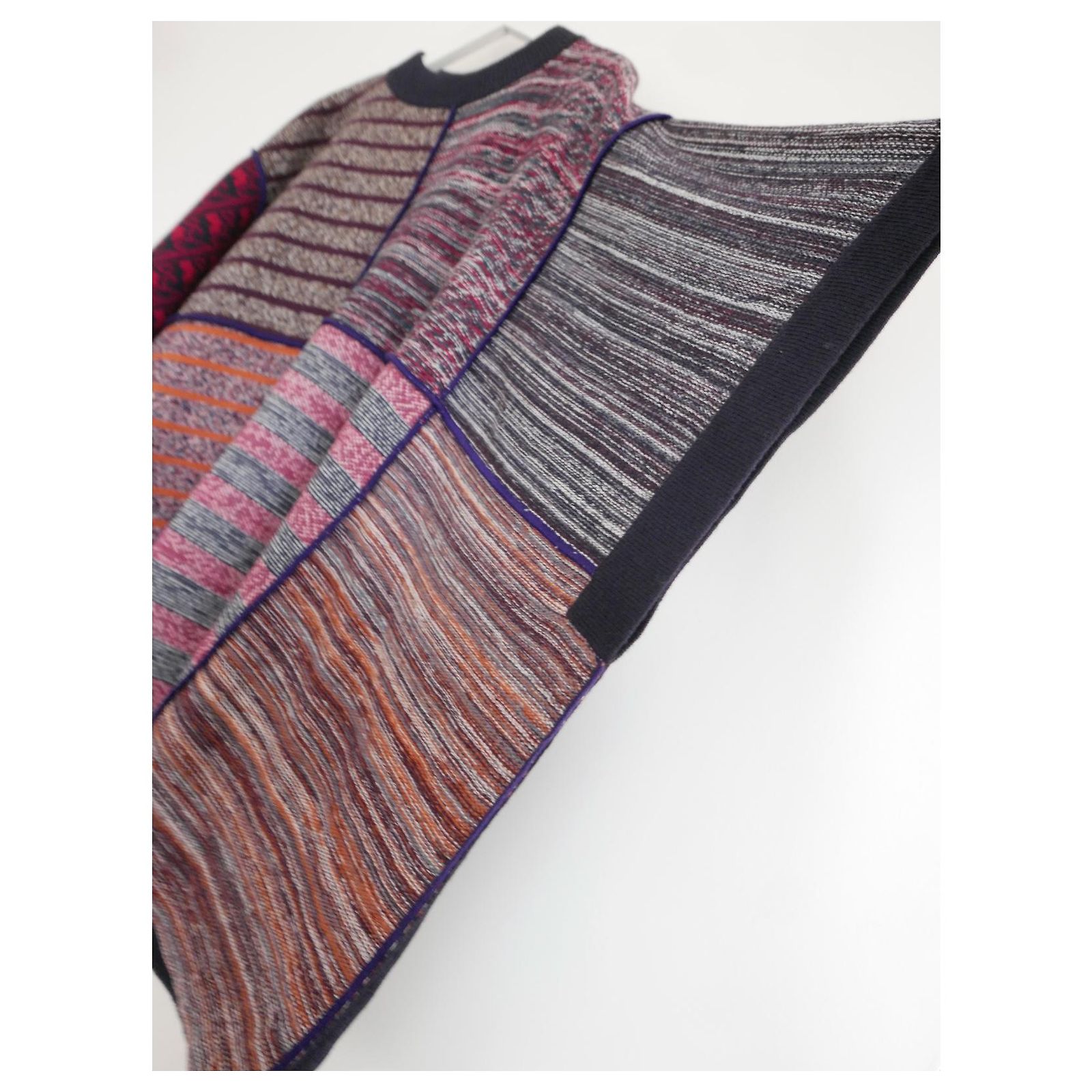 See by Chloé See By Chloe patchwork knit poncho Multiple colors 