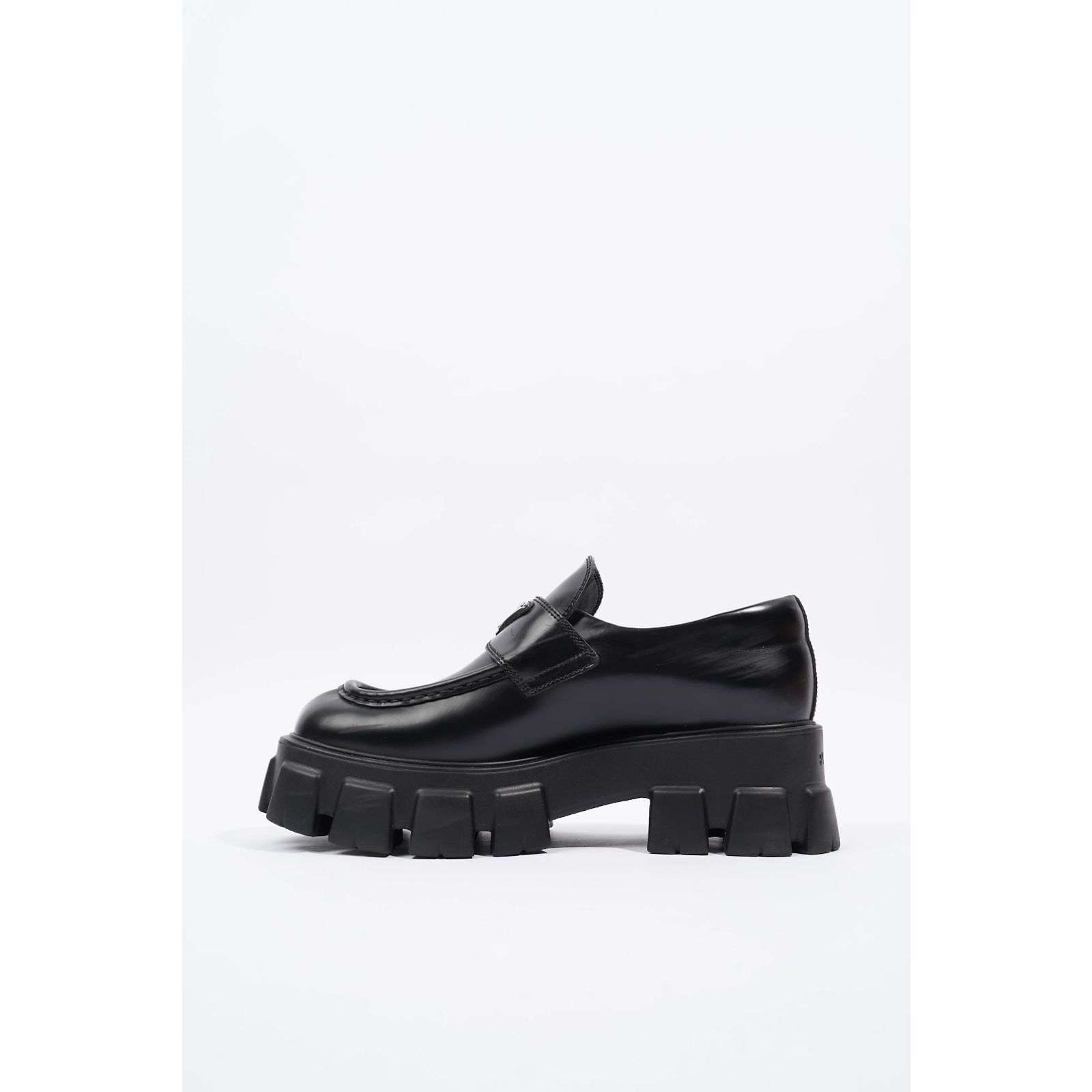 Prada Monolith Ombre Leather Loafers Monolith Ombré Brushed Leather Loafers | TikTok main image 2