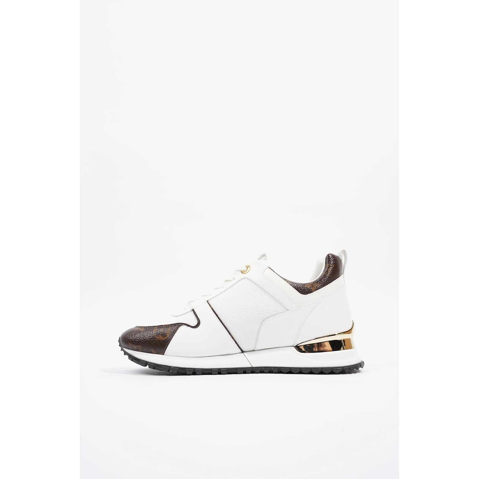 Louis Vuitton White/Brown Patent Leather, Suede, Mesh and Monogram