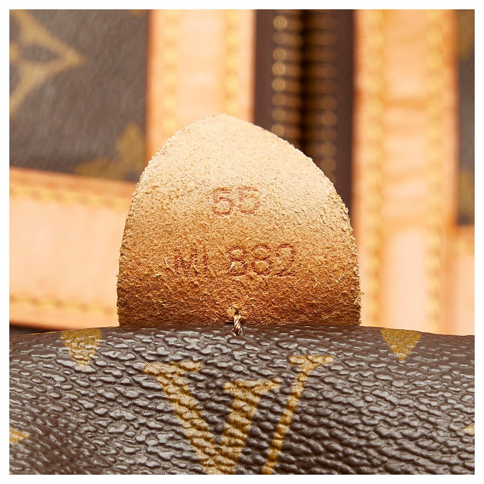 Sac souple cloth 48h bag Louis Vuitton Brown in Cloth - 30185194