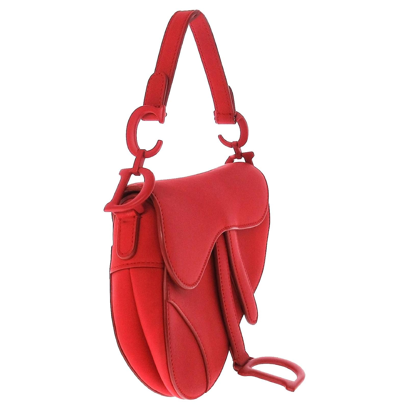 Dior Mini Dior Saddle Rot Saddle Dior Red Ultra Matte Mini-Sattel