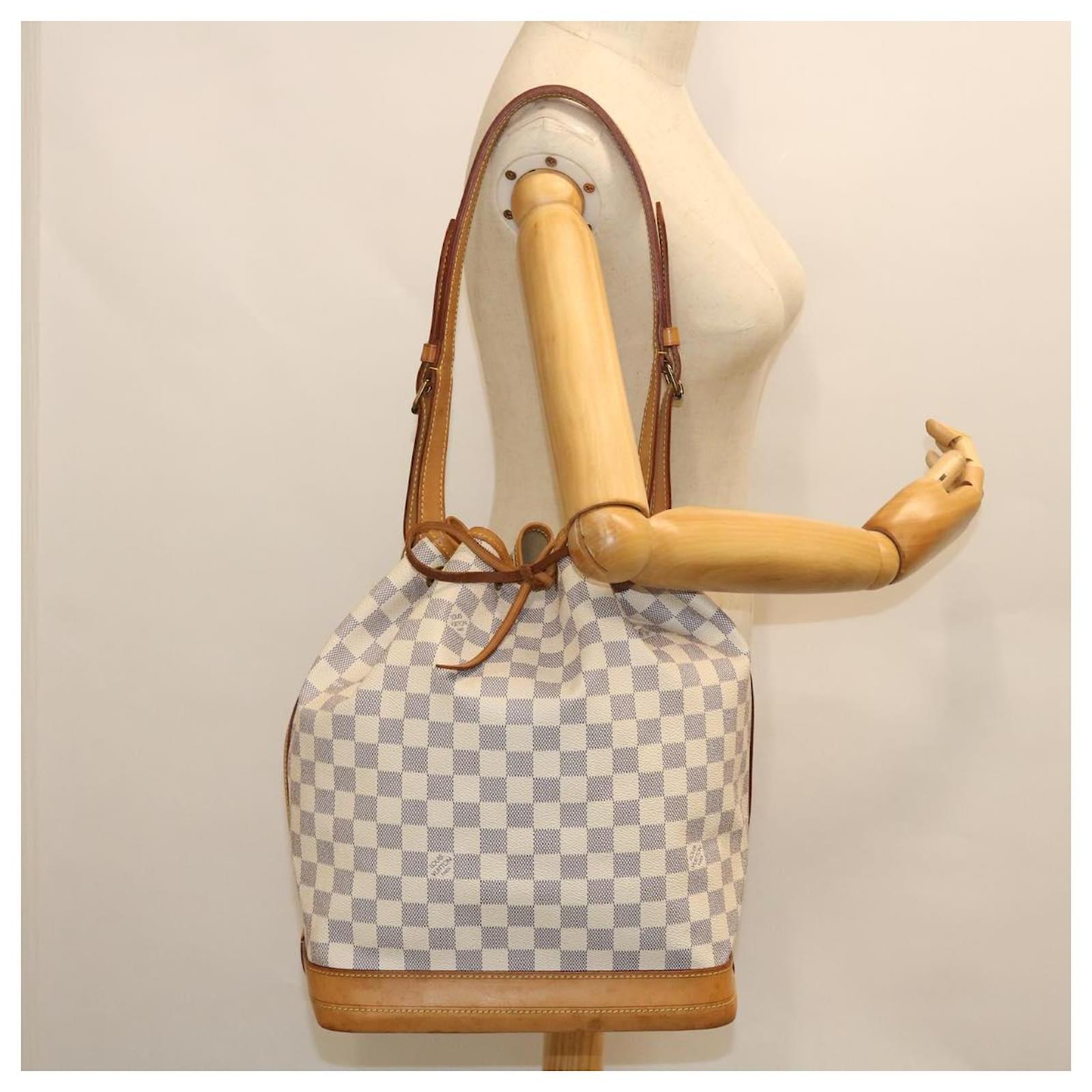 LOUIS VUITTON Damier Azur Noe BB Shoulder Bag N41220 LV Auth 39232