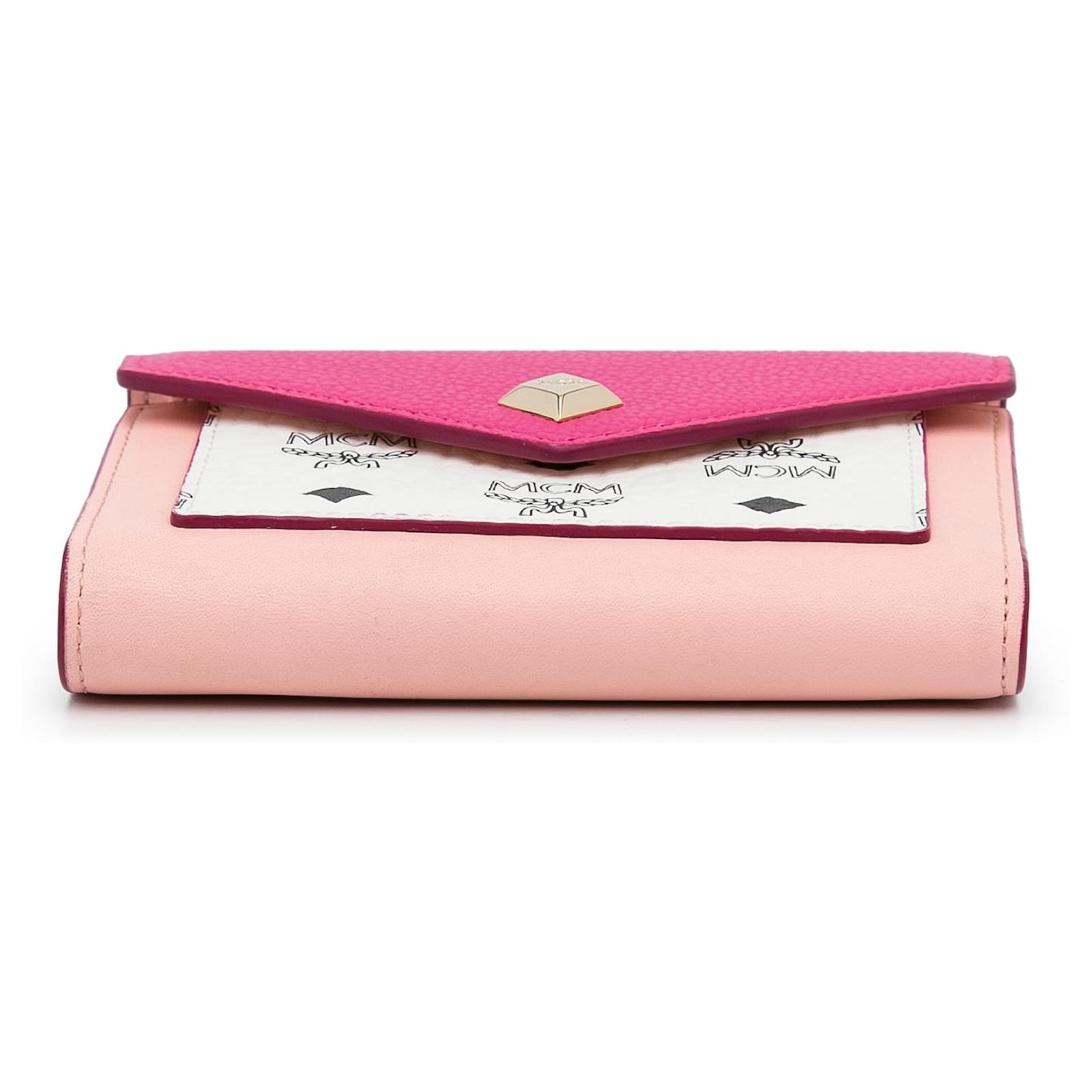 Mcm wallet cheap pink