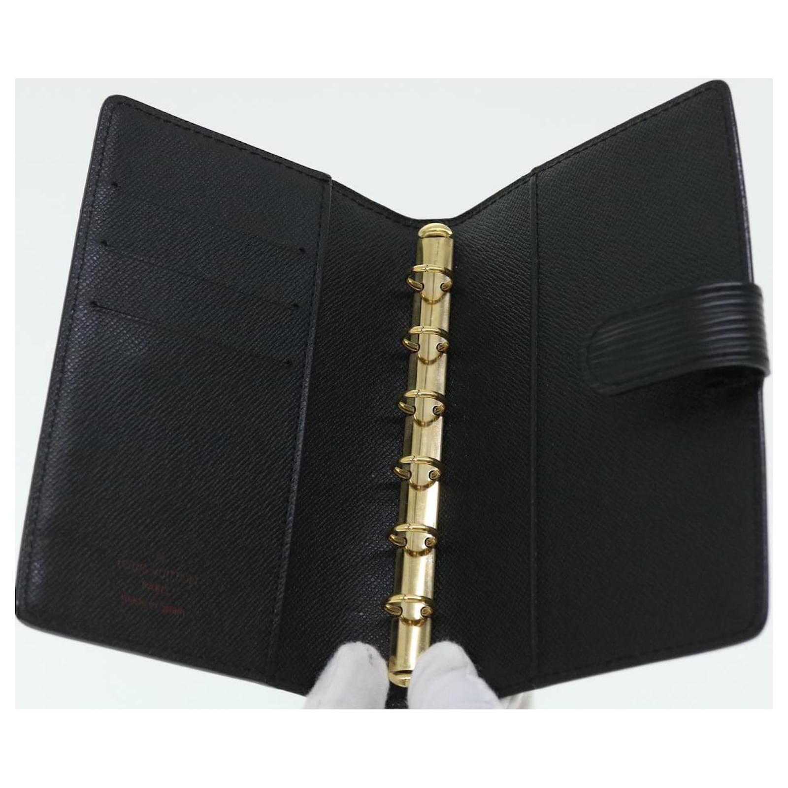 Louis-Vuitton-Epi-Agenda-PM-Planner-Cover-Black-Noir-R20052 –  dct-ep_vintage luxury Store