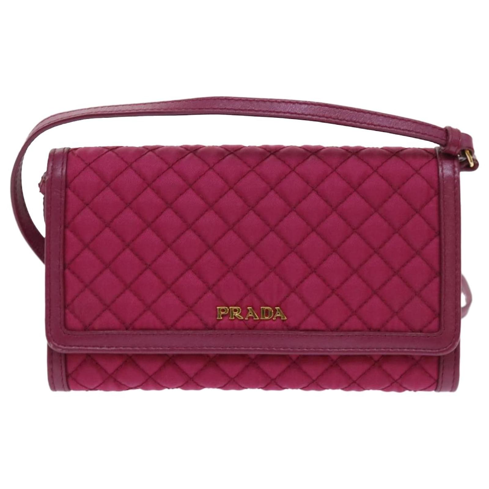 Prada quilted wallet on chain hotsell