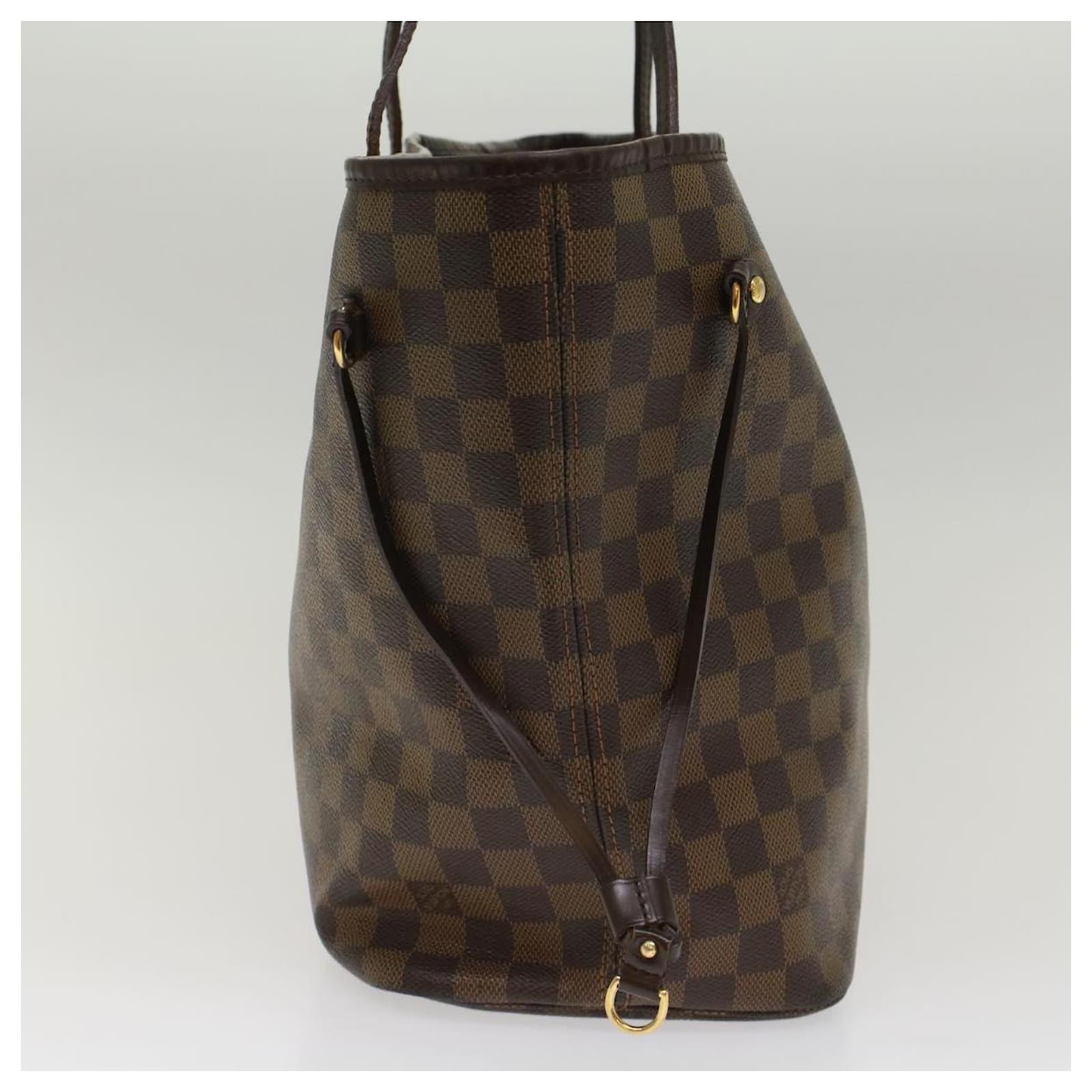 Authentic Louis Vuitton Damier Neverfull MM Shoulder Tote Bag N51105 LV  3811D