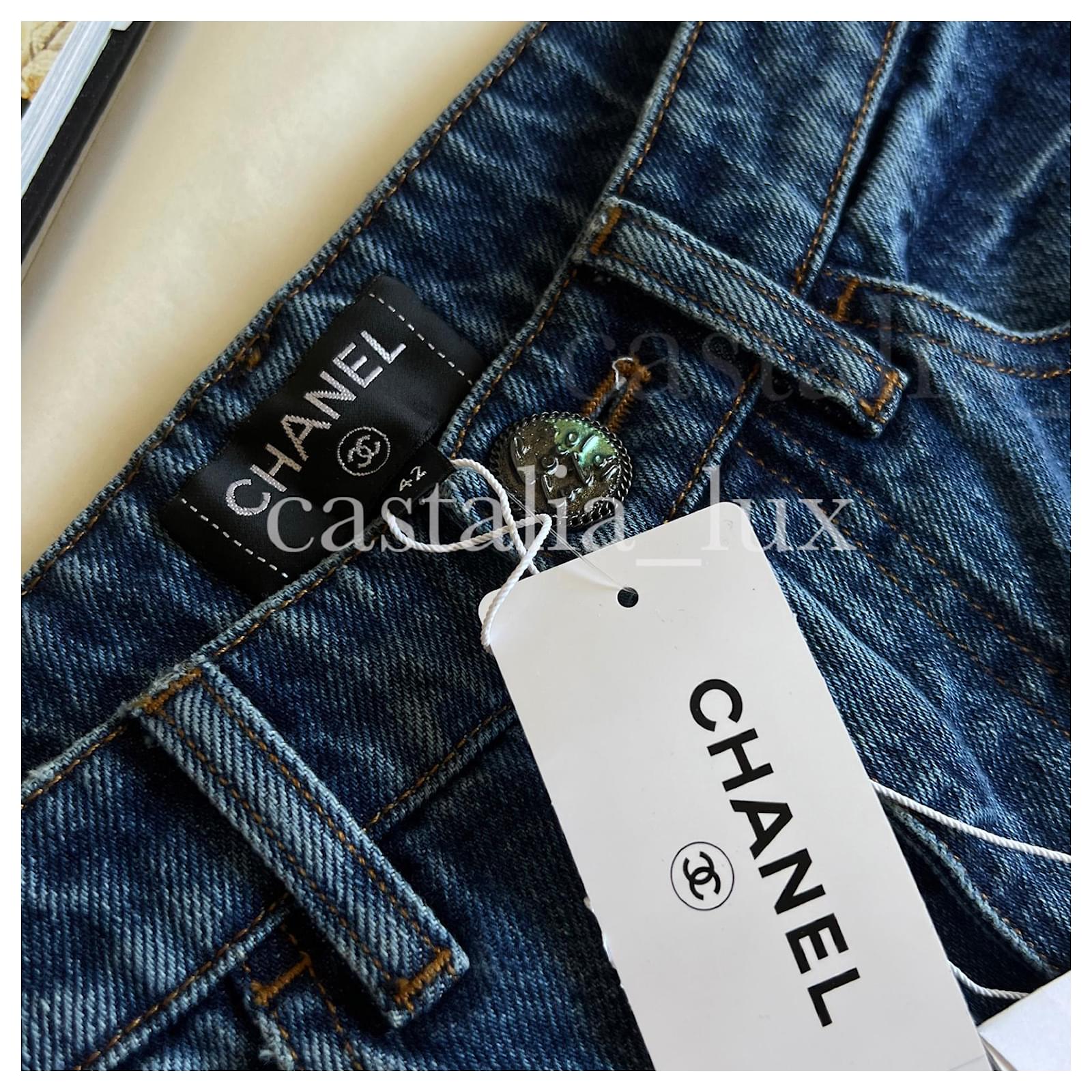 Jeans Chanel New Paris / Cuba Runway Jeans Size 42 FR
