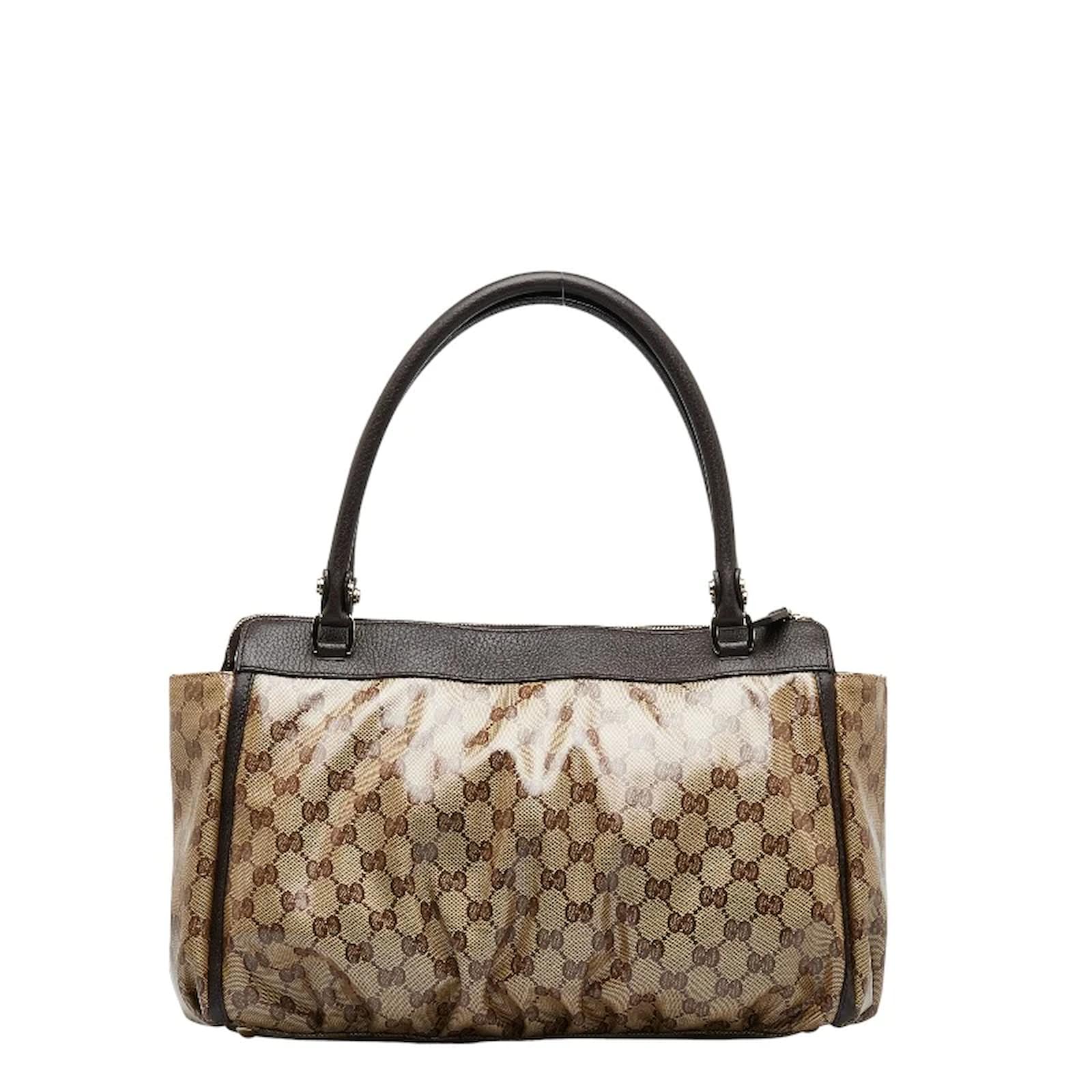 Gucci GG Denim Abbey D-Ring Tote - Brown Totes, Handbags - GUC1488783 | The  RealReal