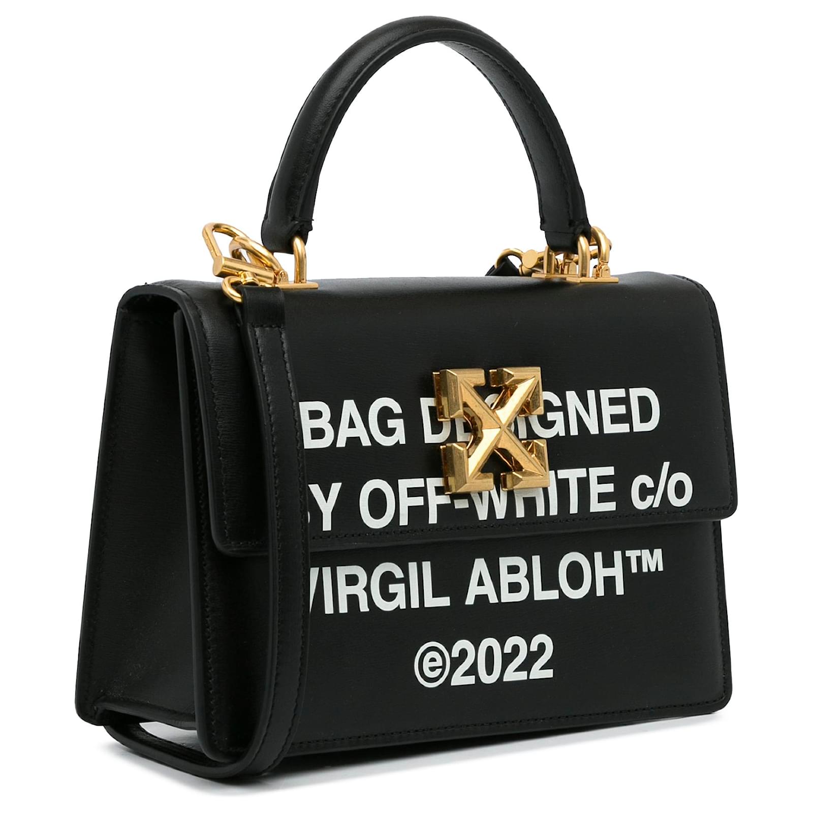 Off White Black x Virgil Abloh Jitney 2.8 Leather Pony-style